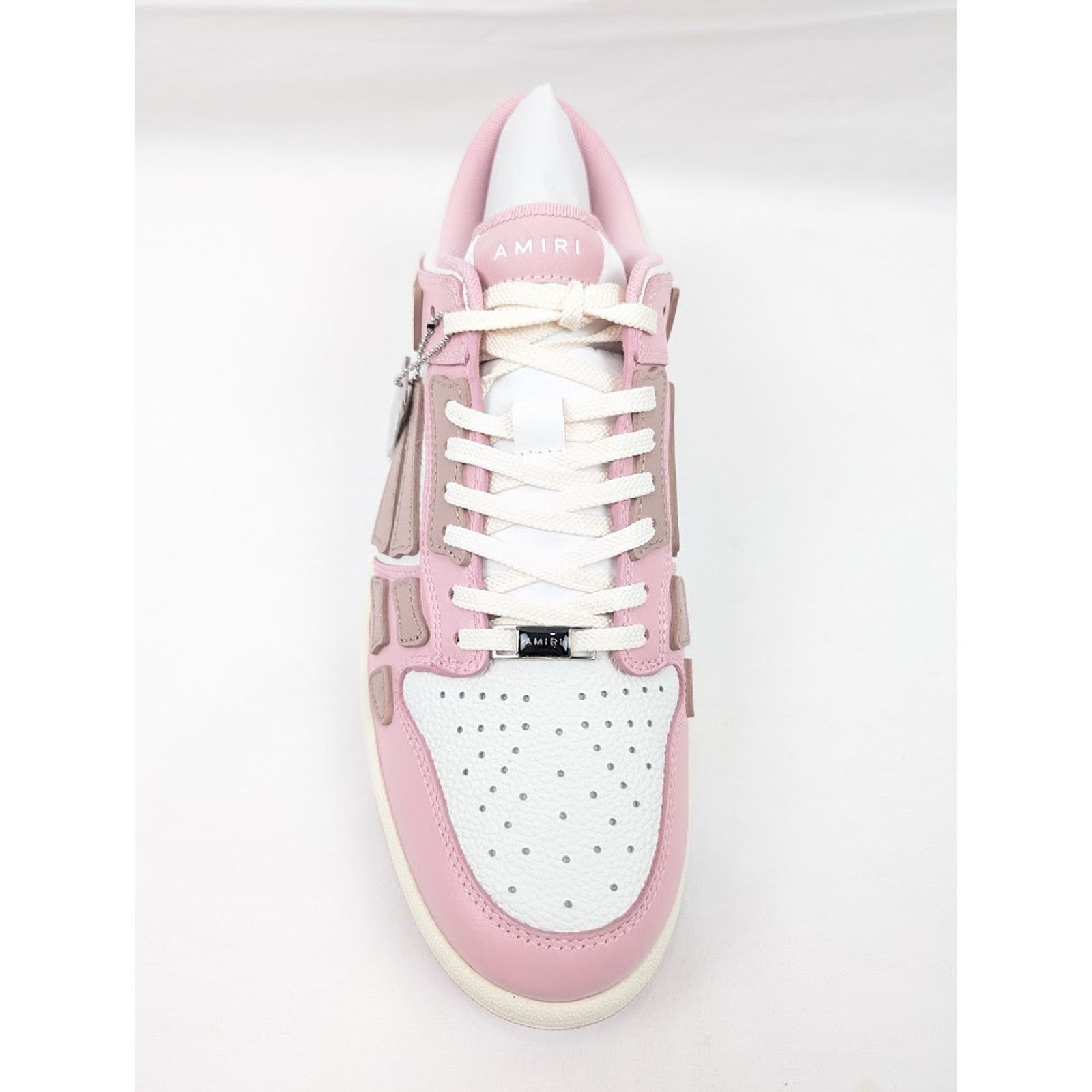 Amiri o1rshd1 Skelton Low-Top Sneakers in Rose Pink/White Size US 13 / EU 46 - 8 Thumbnail
