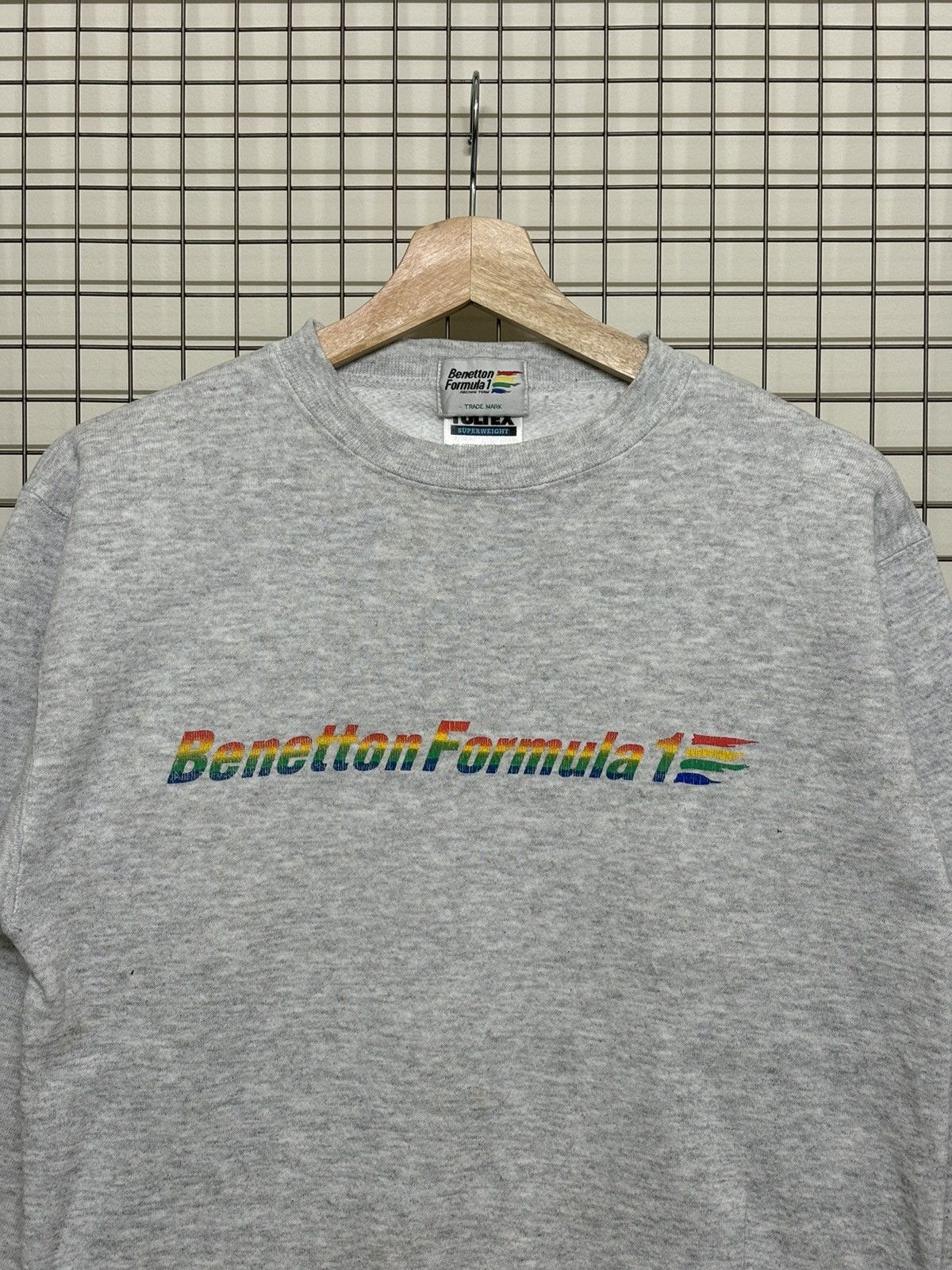 Benetton 🚨FINAL DROP🚨Vintage Benetton Formula 1 Tultex Sweatshirt Size S / US 4 / IT 40 - 1 Thumbnail