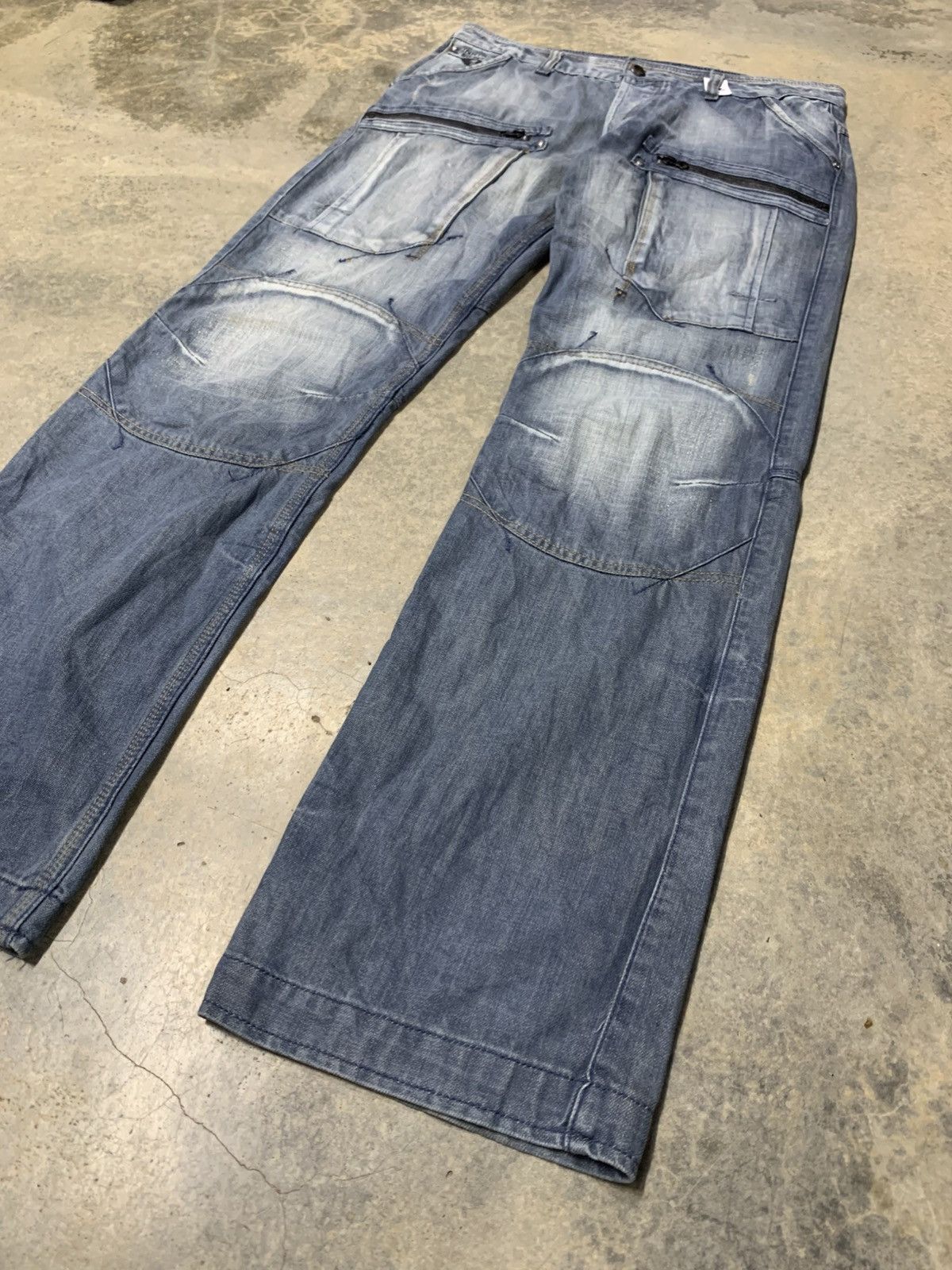 If Six Was Nine Distressed double knee NEXT JEAN Size US 34 / EU 50 - 3 Thumbnail
