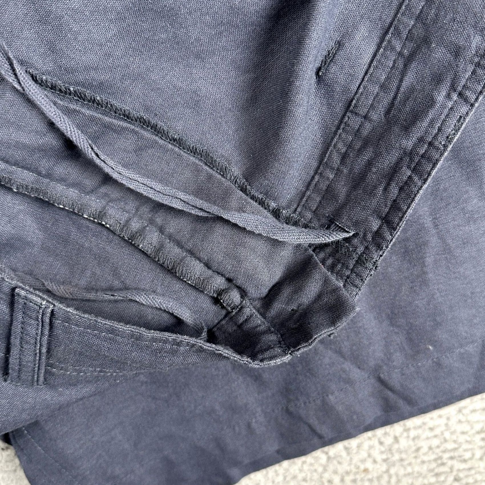 Vintage Axis Mens Shorts 2XB Big Tall Navy Blue Flat Front Pockets Casual Cotton Ramie Rayon Navy Blue 2XB Mens Big Tall Casual Shorts Size US 39 - 6 Thumbnail