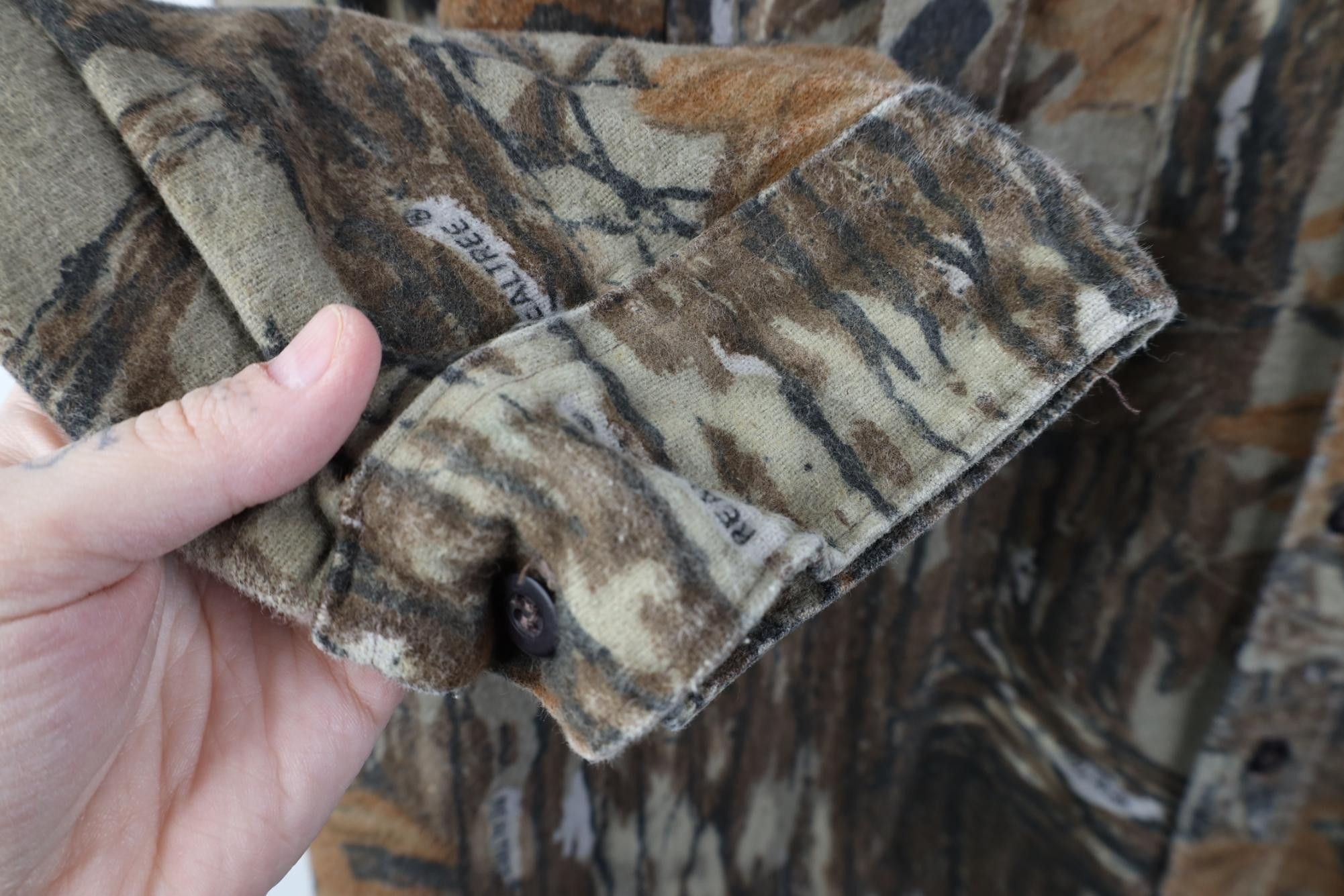 Vintage Vintage 90s Camouflage Chamois Cloth Button Shirt USA Size US XXL / EU 58 / 5 - 6 Thumbnail