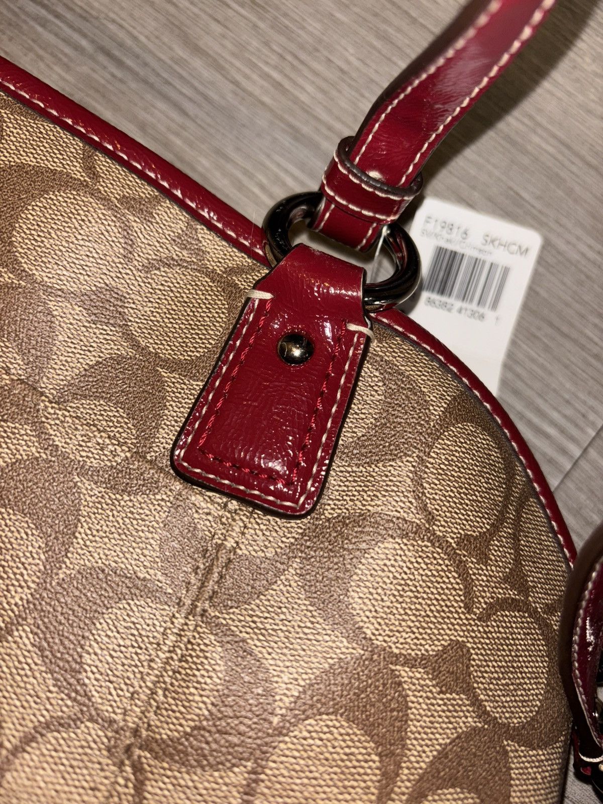 Coach Coach Monogram Gold Peyton Pocket Size ONE SIZE - 7 Thumbnail