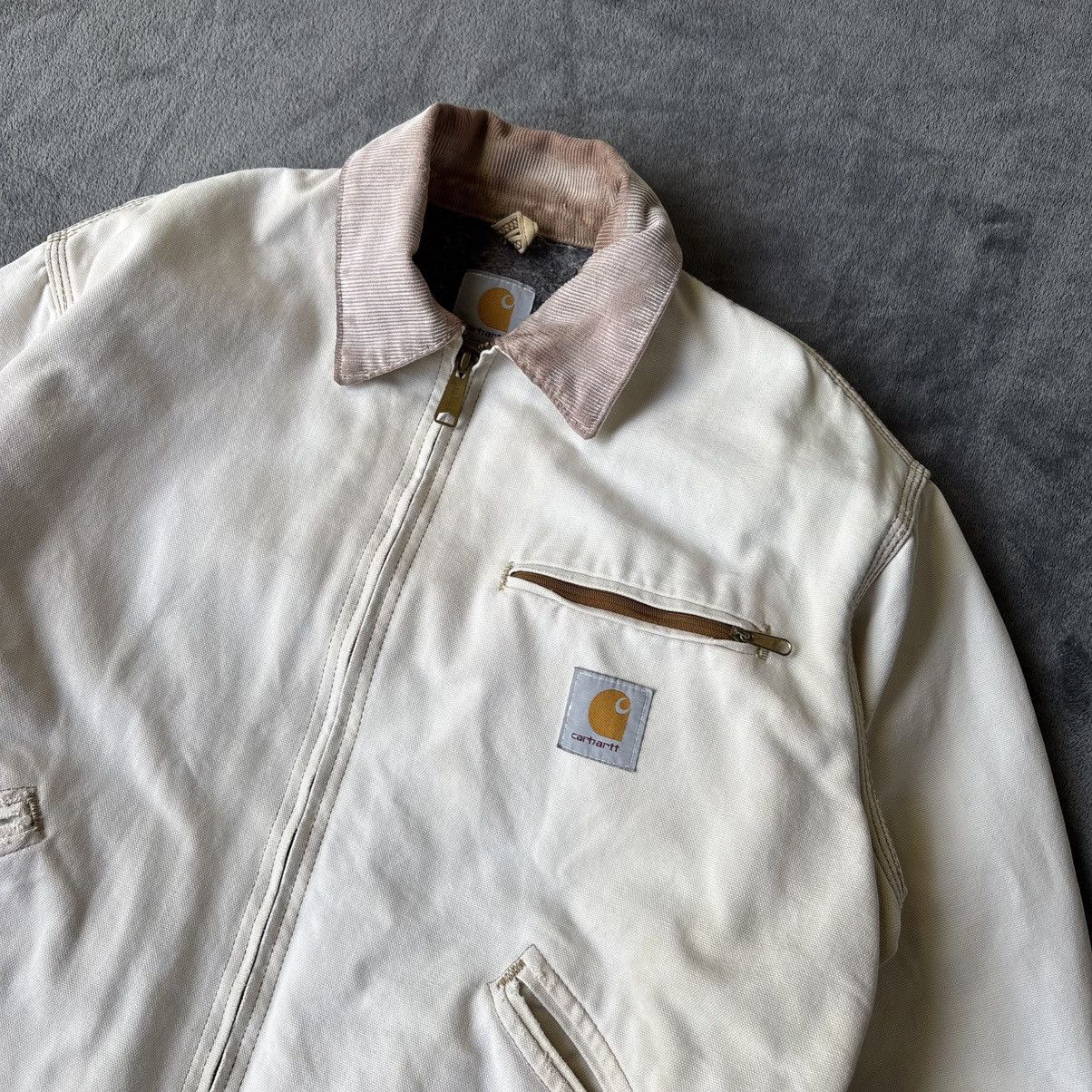 Carhartt VERY RARE WHITE CARHARTT DETROIT JACKET Size US M / EU 48-50 / 2 - 3 Thumbnail