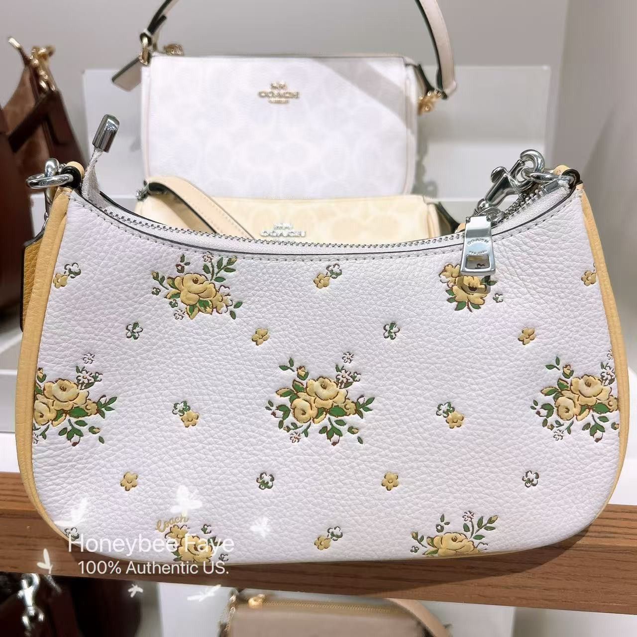 Coach Teri Shoulder Bag With Floral Print CAL45 Size ONE SIZE - 4 Thumbnail