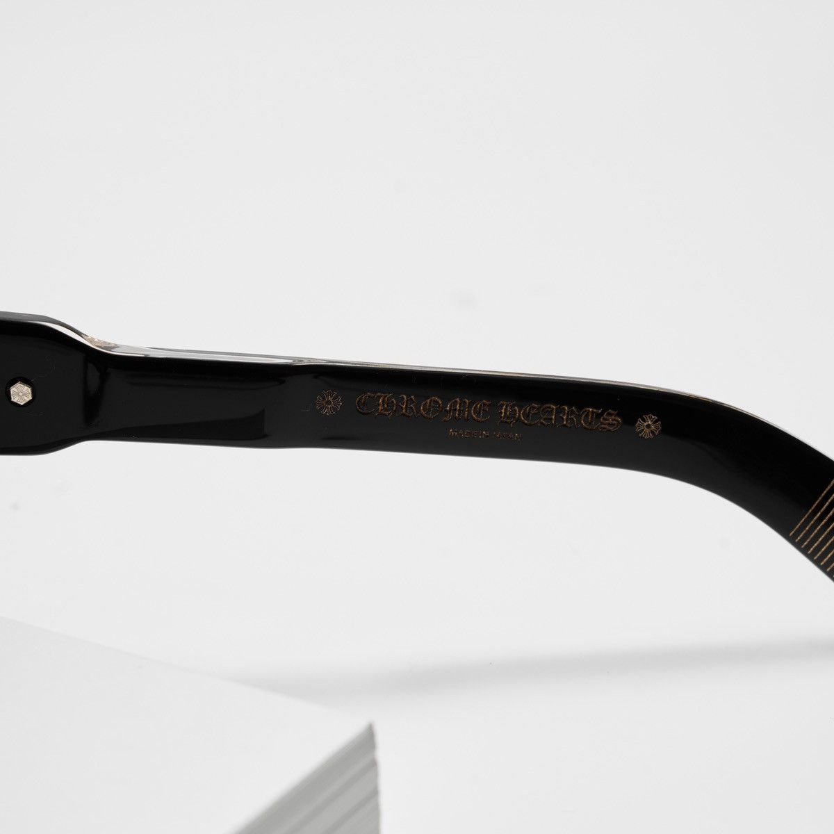 Chrome Hearts CHROME HEARTS ZELDA BLACK - 18K GOLD PLATED SUNGLASSES Size ONE SIZE - 4 Thumbnail