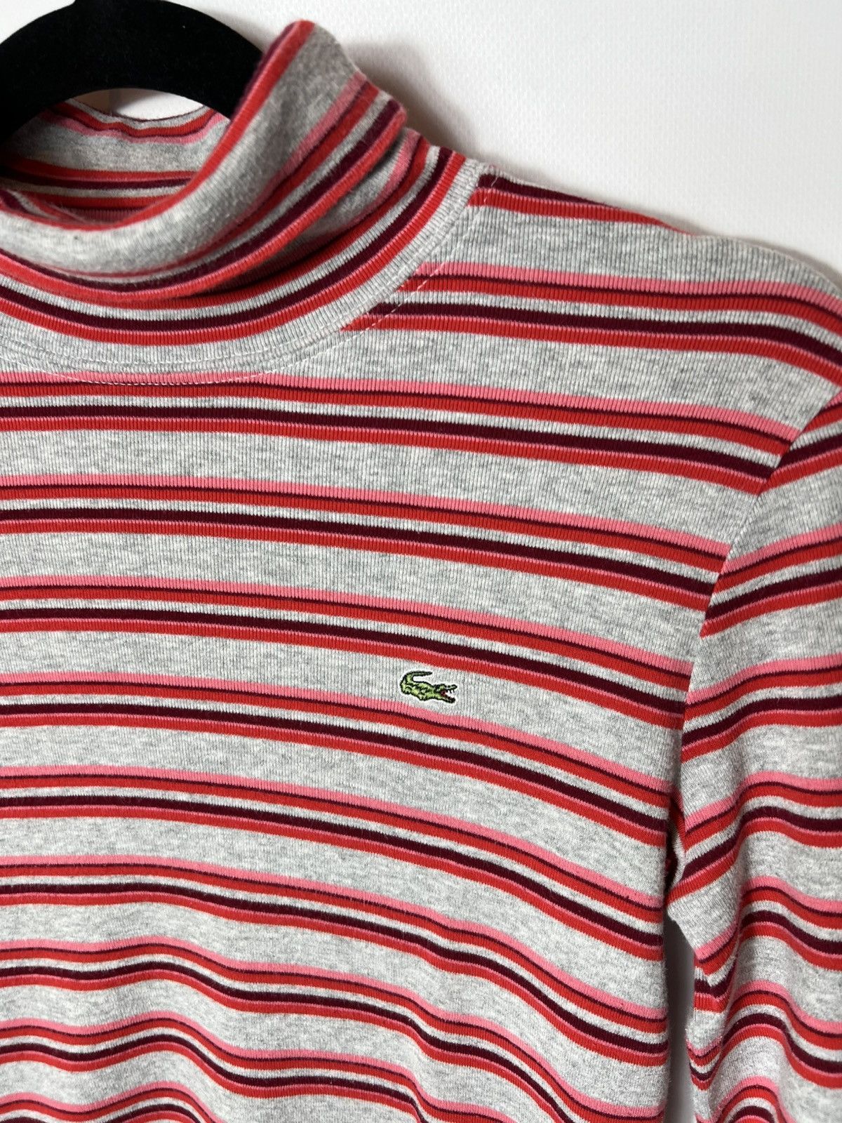 Lacoste Vintage streetwear y2k hype Lacoste Striped Long Sleeve Size XS / US 0-2 / IT 36-38 - 4 Thumbnail