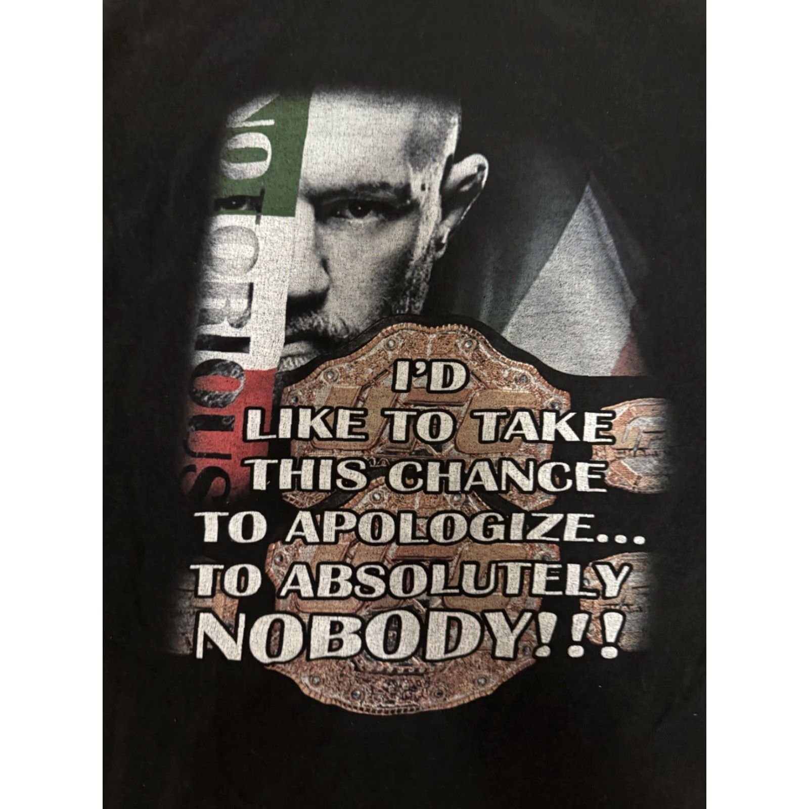 UFC Notorious The Notorious Conor McGregor Double Champ T-Shirt Black XL Mens UFC Size US XL / EU 56 / 4 - 2 Thumbnail