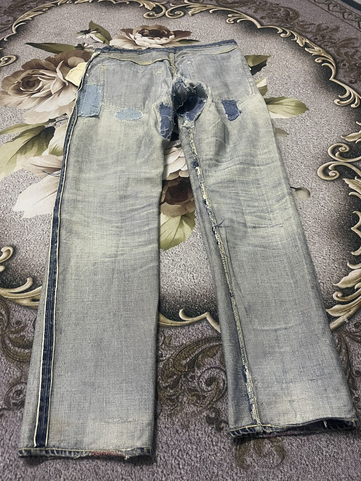 Japanese Brand Kapital Jeans Distressed Selvedge Size US 32 / EU 48 - 12 Thumbnail