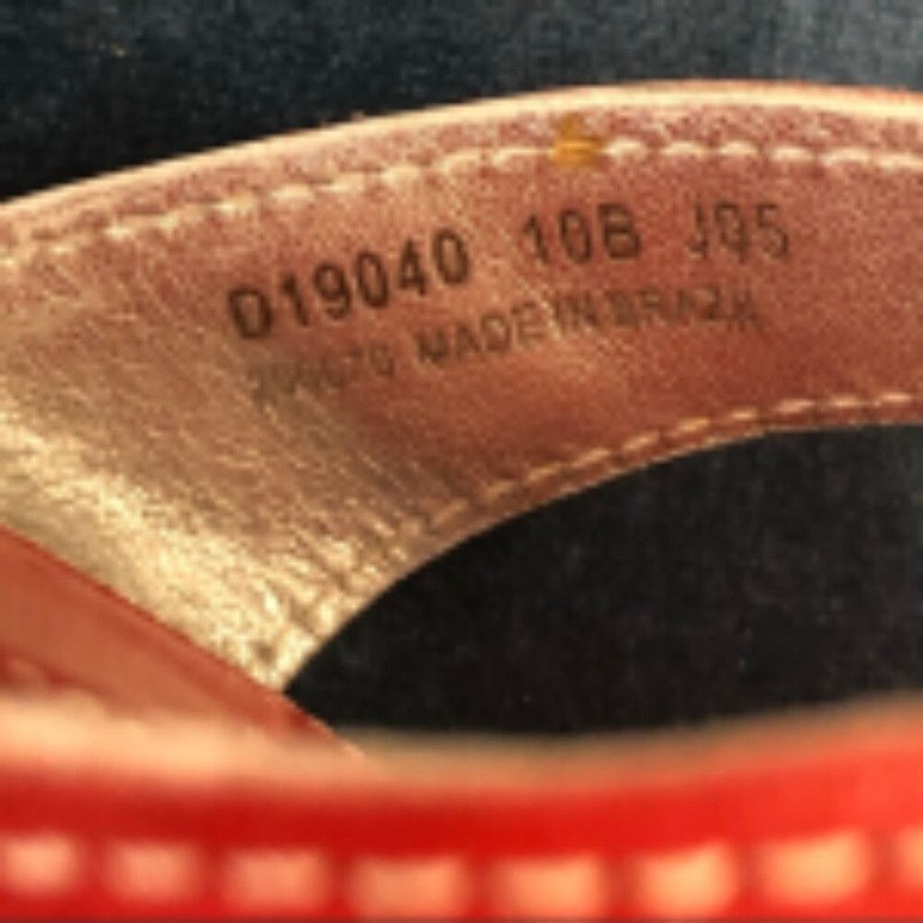 Cole Haan Cole Haan Kitten Heel Sandal Genuine Leather Open Toe Red 10 Size US 10 / IT 40 - 8 Thumbnail