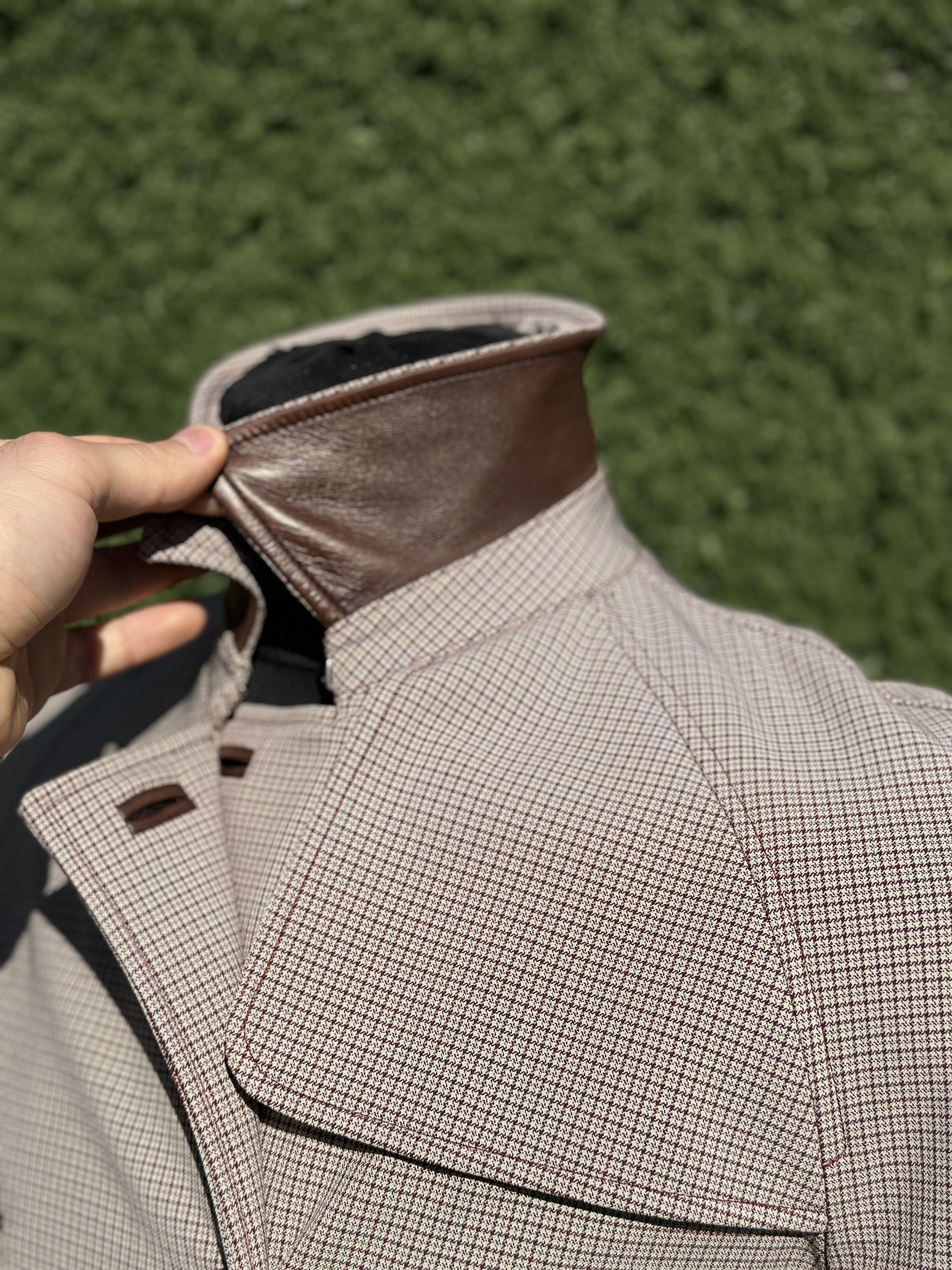 Prada Prada Check Stretch Trench Coat Leather Detail Italy Size 40 Size S / US 4 / IT 40 - 8 Thumbnail