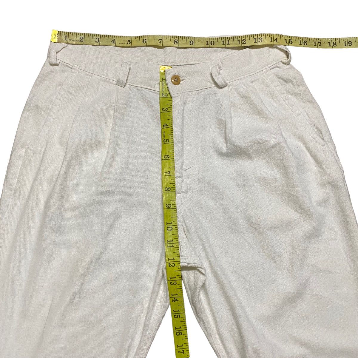 Orslow Orslow White Billy Cropped Pants Size US 29 - 14 Thumbnail