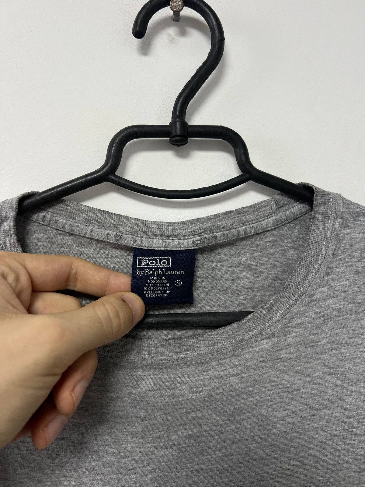 Polo Ralph Lauren Vintage 90s Polo Ralph Lauren Basic Cotton T shirt Gray Tee M Size US M / EU 48-50 / 2 - 8 Thumbnail