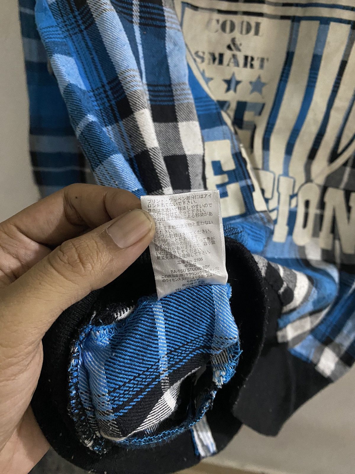 Hysteric Glamour Y2k Bat-su studio grunge poem plaid hoodie Size US M / EU 48-50 / 2 - 9 Thumbnail