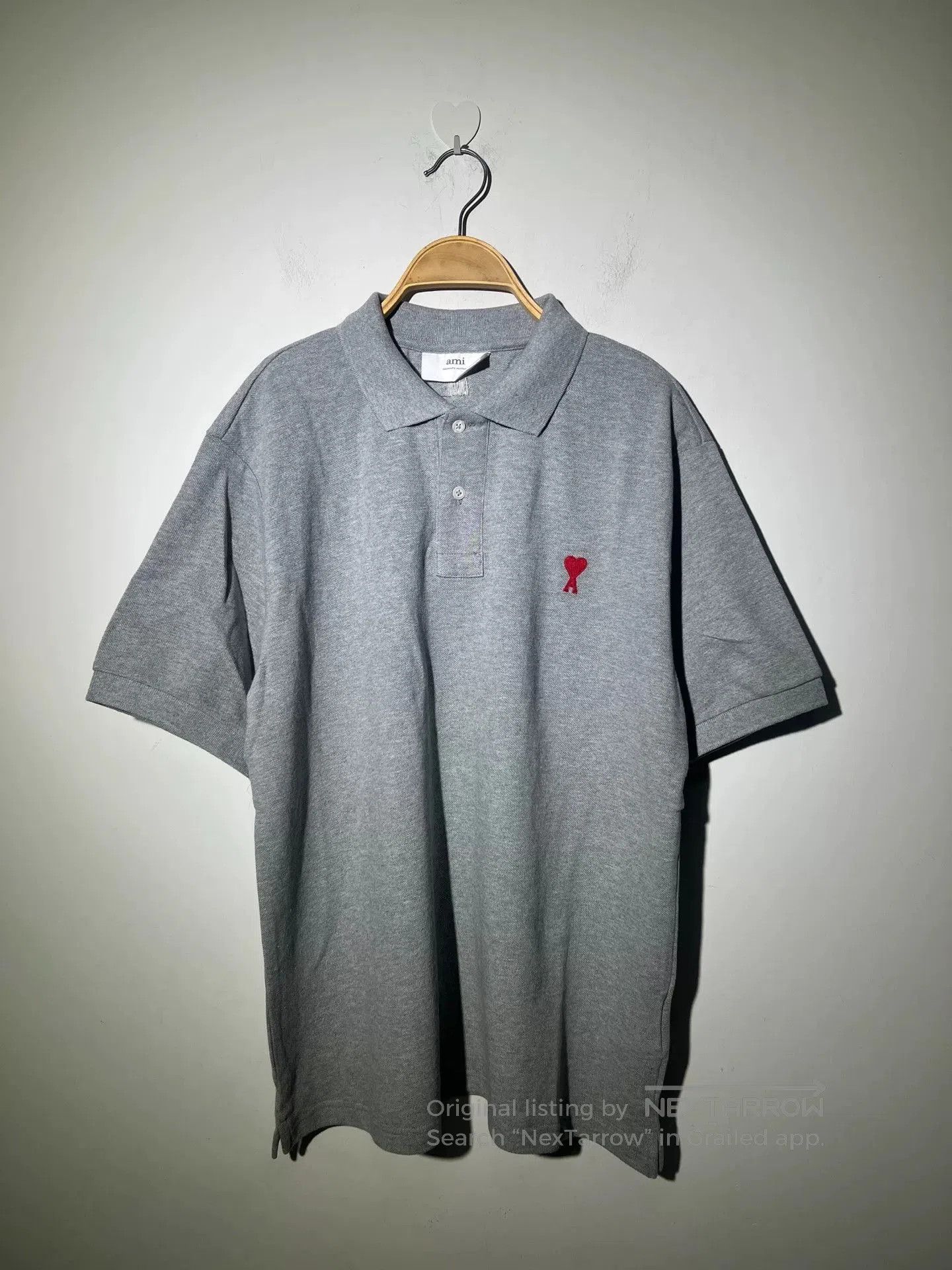 AMI AMi Men's Classic Polo Shirt. Size US L / EU 52-54 / 3 - 1 Thumbnail