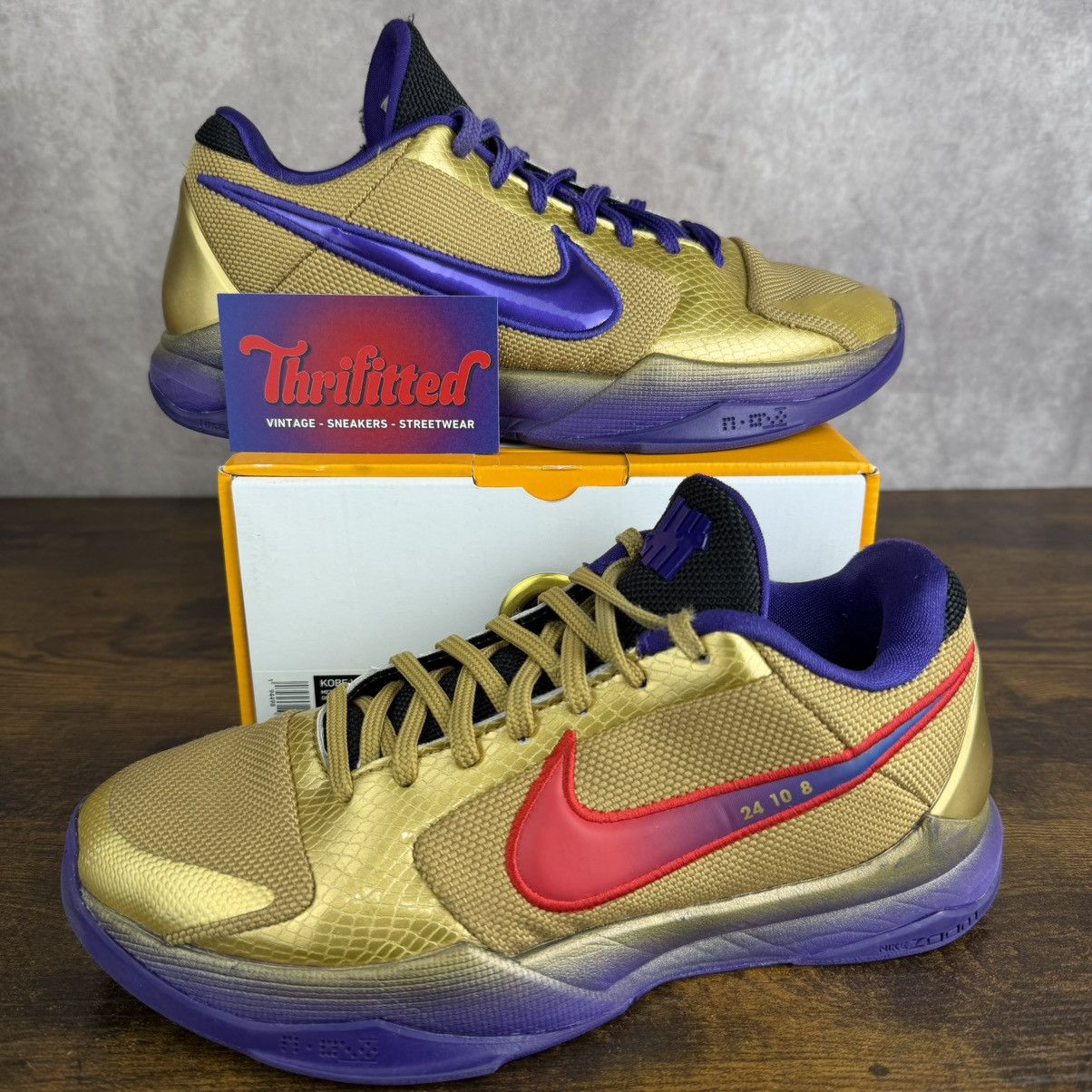 Nike × Undefeated Nike Zoom Kobe 5 Protro x Undefeated Hall Of Fame DA6809-700 Size US 7 / EU 40 - 1 Thumbnail