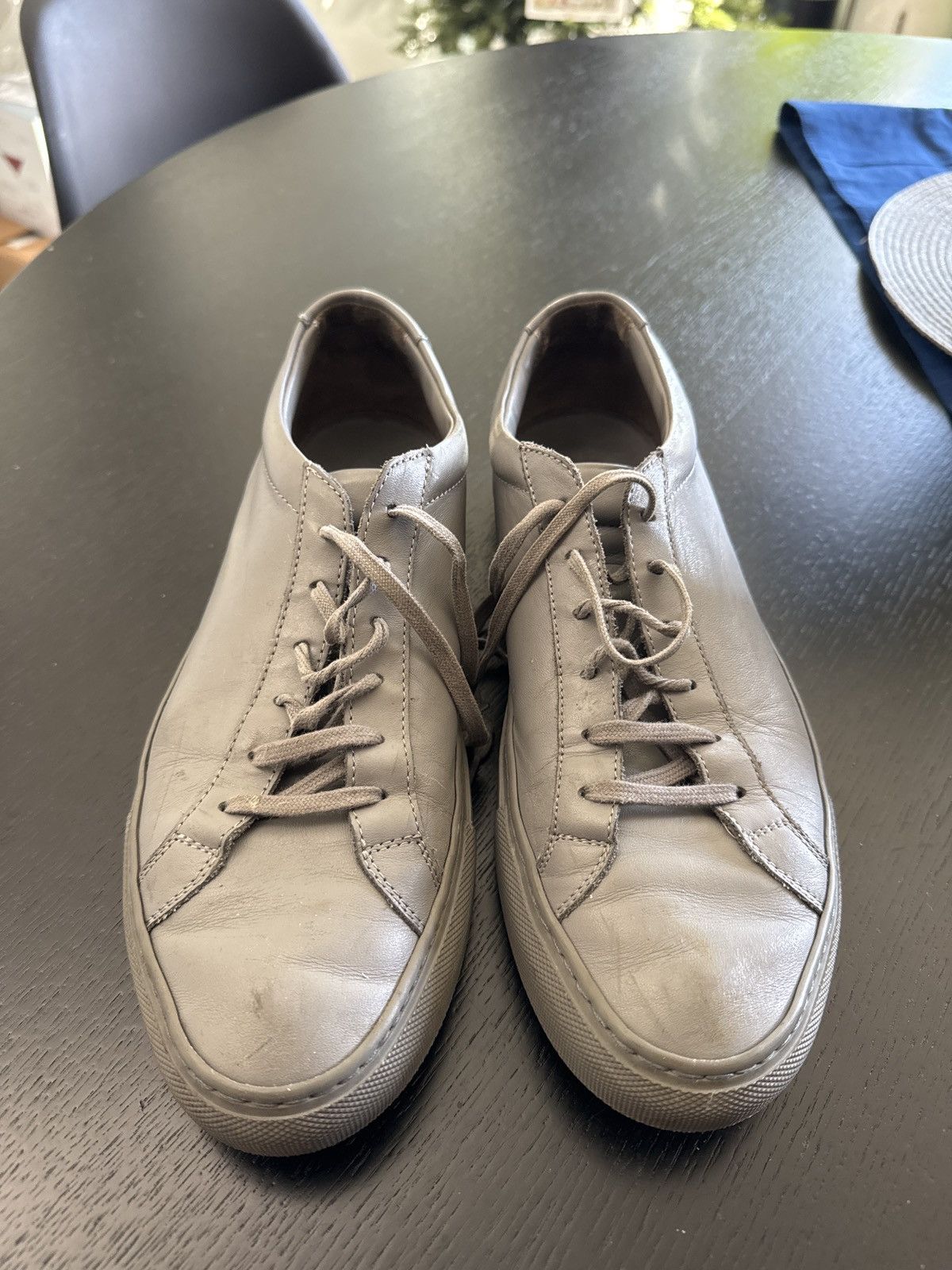 Common Projects Grey Common Project Achilles Used 42 Size US 9 / EU 42 - 4 Thumbnail