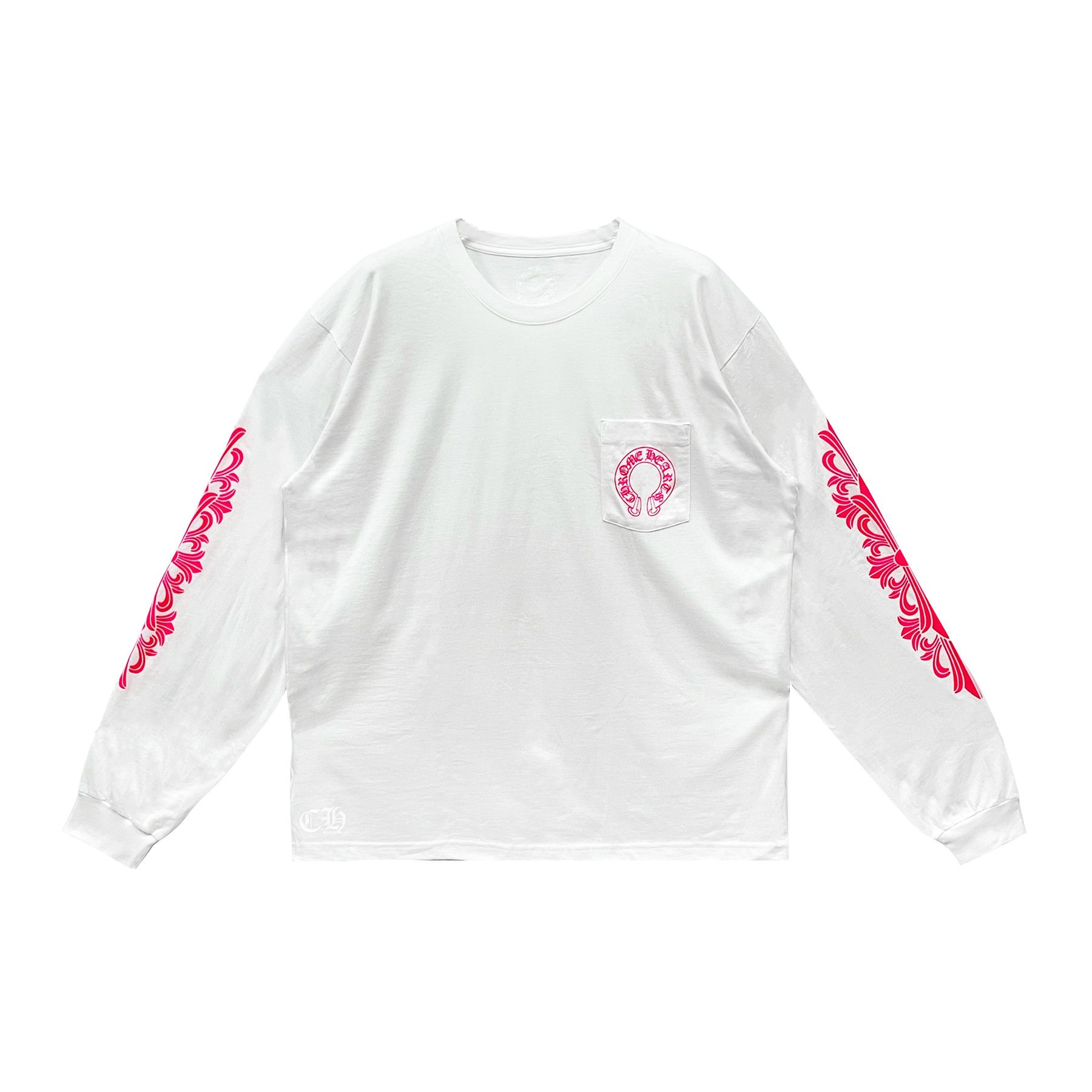 Chrome Hearts Chrome Hearts Classic Pink Horseshoe Long Sleeve T-shirt Size US XXL / EU 58 / 5 - 2 Thumbnail