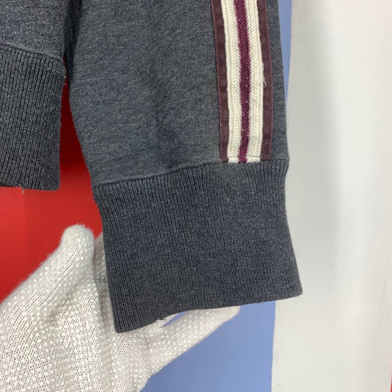 Abercrombie & Fitch ABERCROMBIE & FITCH Distress Sweatshirt / Jacket #2315-01 Size US S / EU 44-46 / 1 - 4 Thumbnail