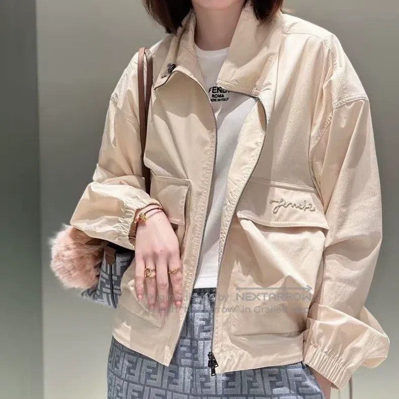 Fendi Fendi 25ss Light Beige Loose Fit Jacket Size XS / US 0-2 / IT 36-38 - 7 Thumbnail