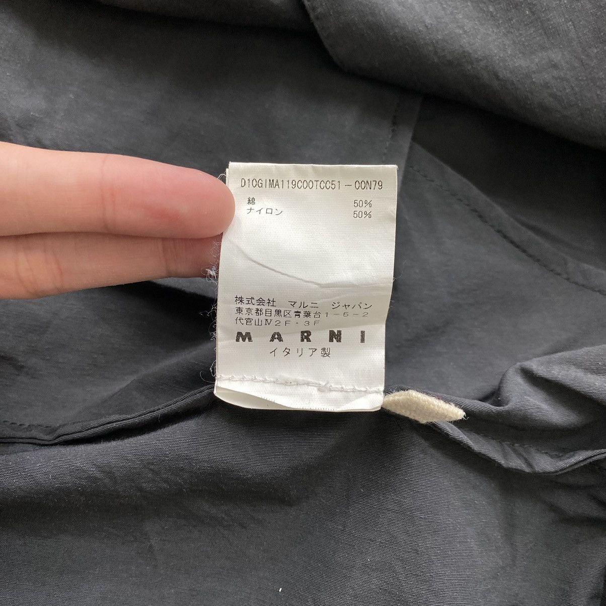 Marni × Vintage Vintage 90s MARNI Italian Brand Plain Grey Coat Size S / US 4 / IT 40 - 6 Thumbnail