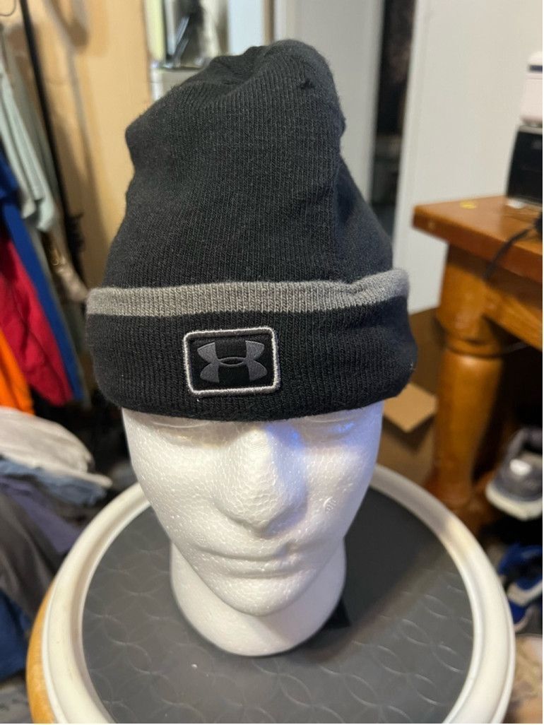 Under Armour Unisex Under Armour Beanie OSFA Black Gray Size ONE SIZE - 1 Thumbnail