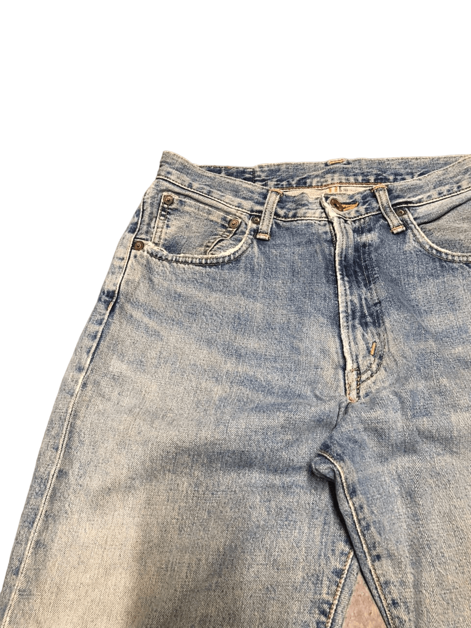 Edwin Vintage EDWIN 505x Selvegde Orange Tag Distressed Size US 31 - 4 Thumbnail
