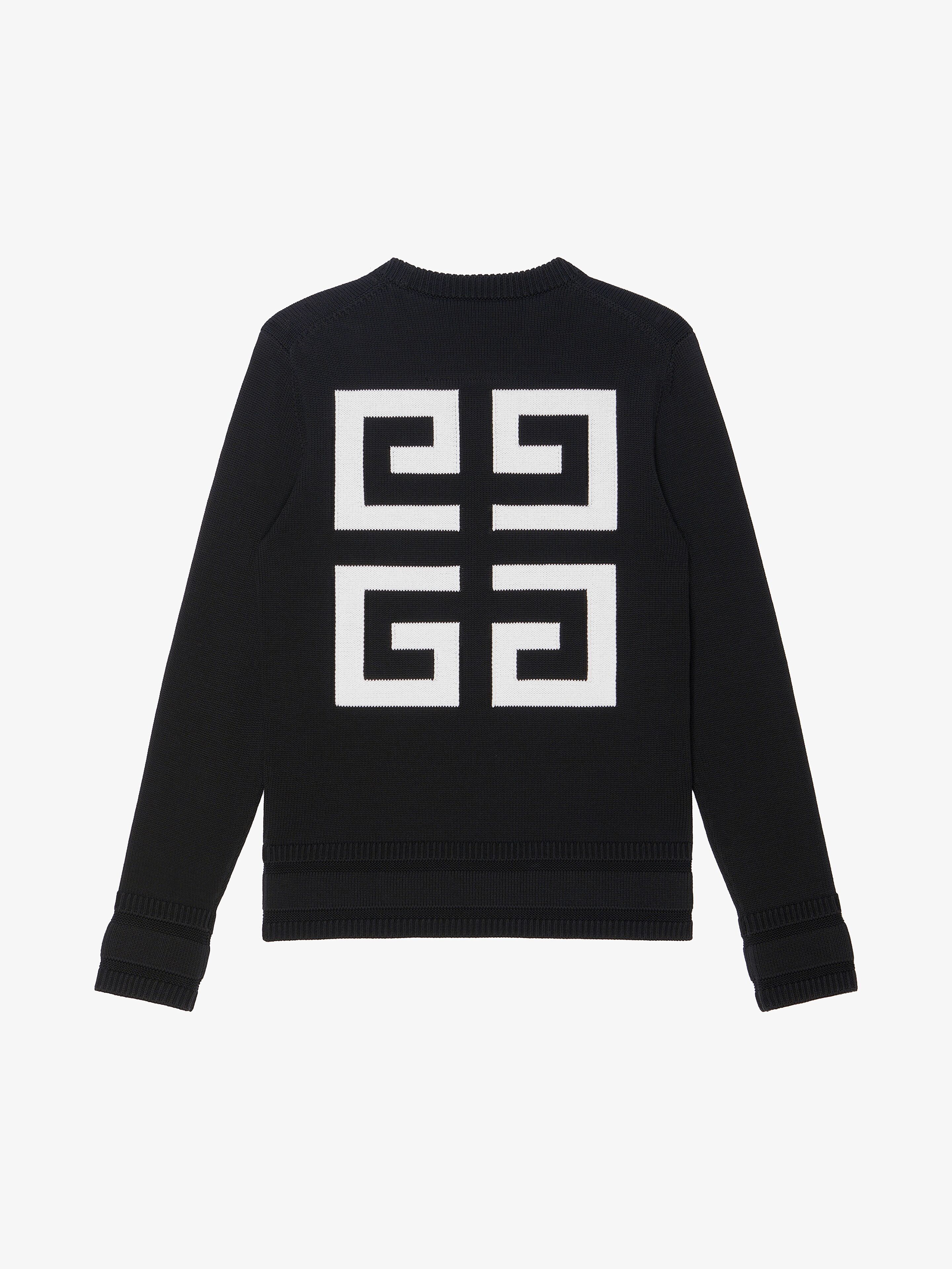 Givenchy o1w1db10925 Crew Neck 4G Sweater in Black Size US S / EU 44-46 / 1 - 2 Thumbnail