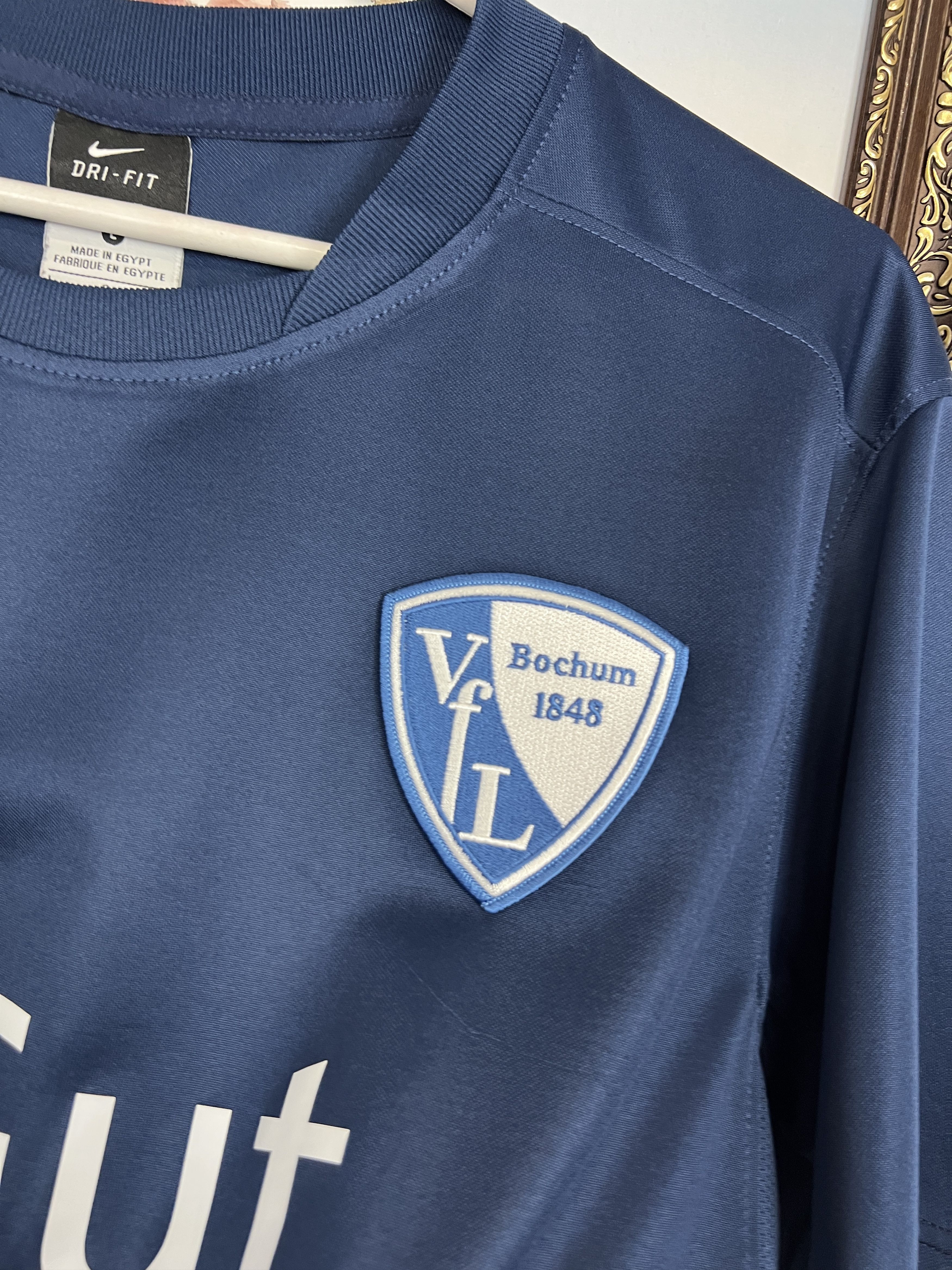 Nike VfL Bochum football shirt 2011 Soccer Blue Train Jersey Size US L / EU 52-54 / 3 - 4 Thumbnail