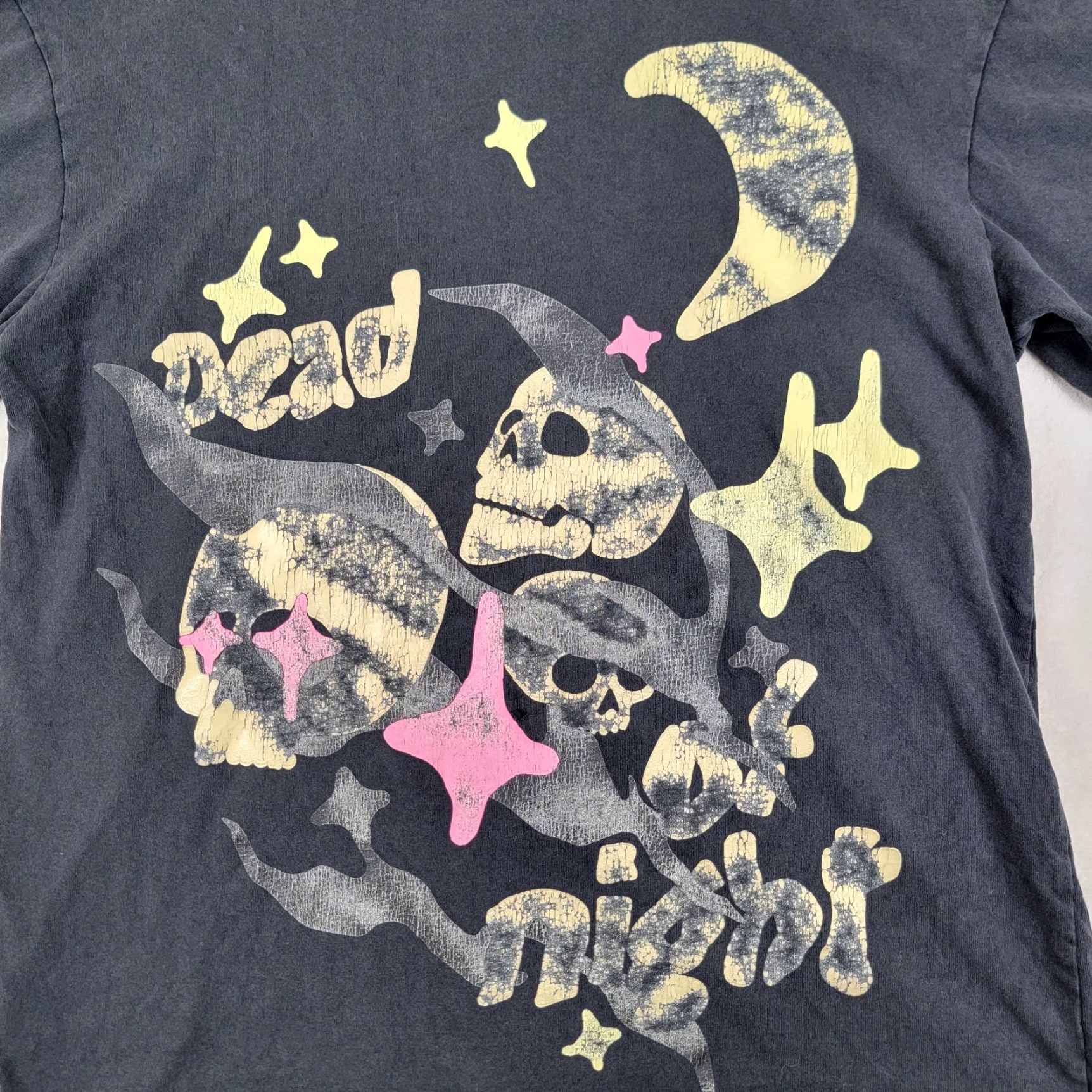 Pacsun PACSUN Dead Of Night Graphic Oversized T-Shirt Mens Washed Black M Size Short Sleeve Shirt Size US M / EU 48-50 / 2 - 2 Thumbnail