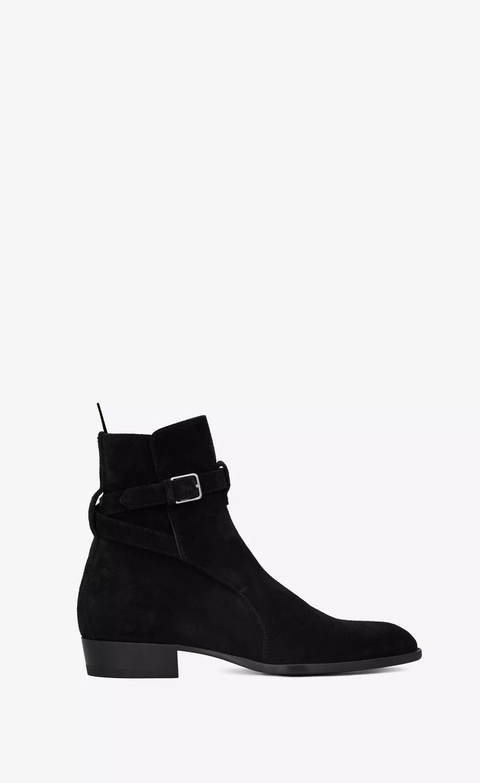 Saint Laurent Paris o1bcso1str1224 Wyatt Jodhpur Boots In Suede in Black Size US 9 / EU 42 - 1 Thumbnail