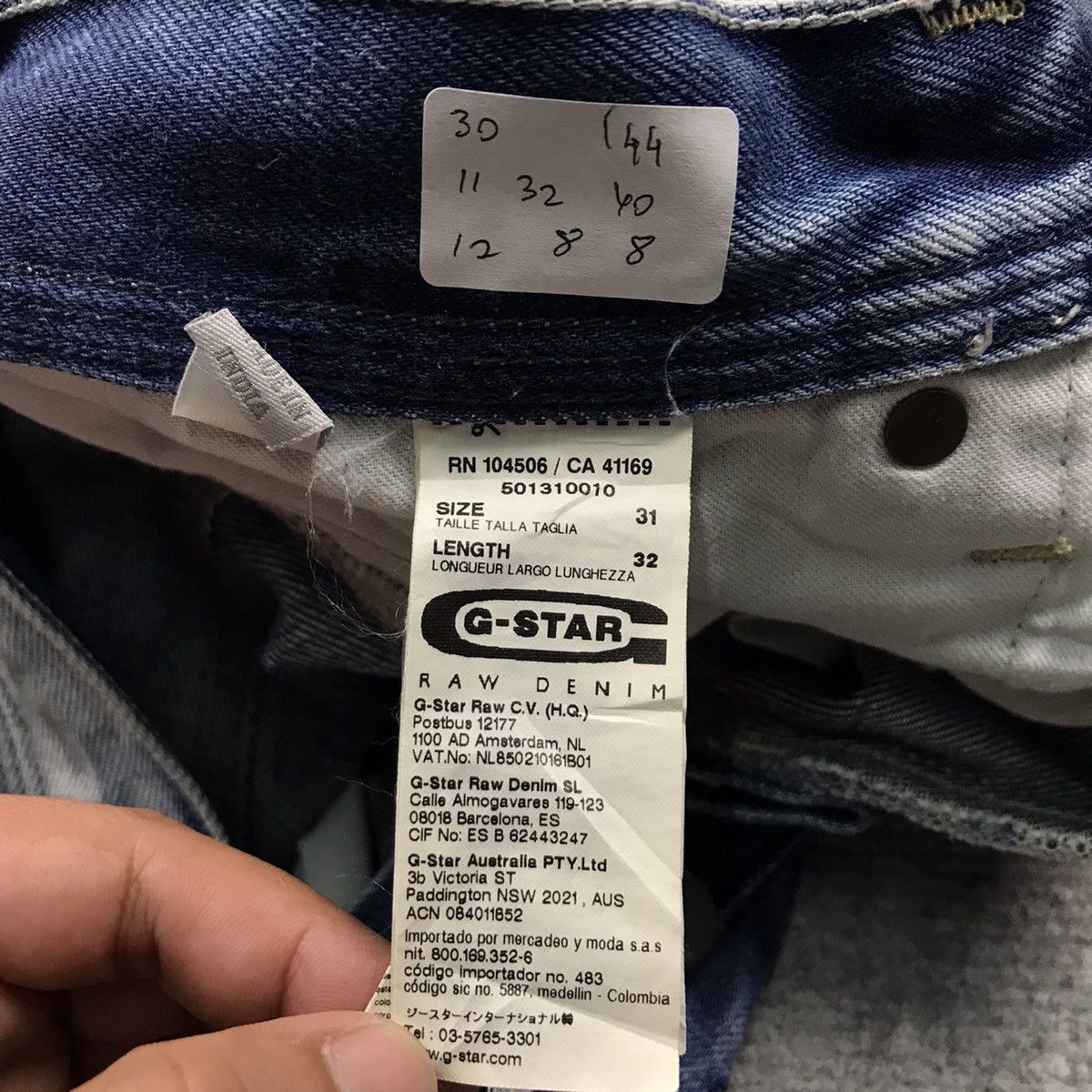 G-Star × Japanese Brand G STAR RAW DENIM BLUE FADED DENIM PANTS 144 Size US 30 / EU 46 - 17 Thumbnail