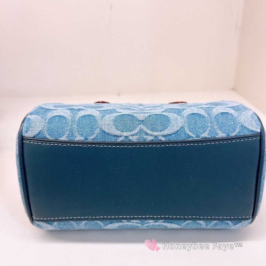 Coach Mini Rowan Crossbody Bag In Signature Denim CDQ36 Size ONE SIZE - 4 Thumbnail