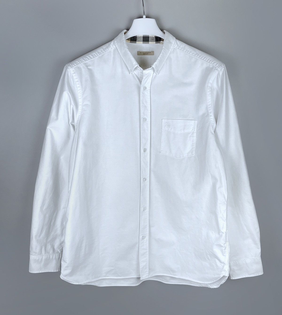Burberry Burberry Brit Oxford Classic White Nova Check Shirt Size XL Size US XL / EU 56 / 4 - 2 Thumbnail