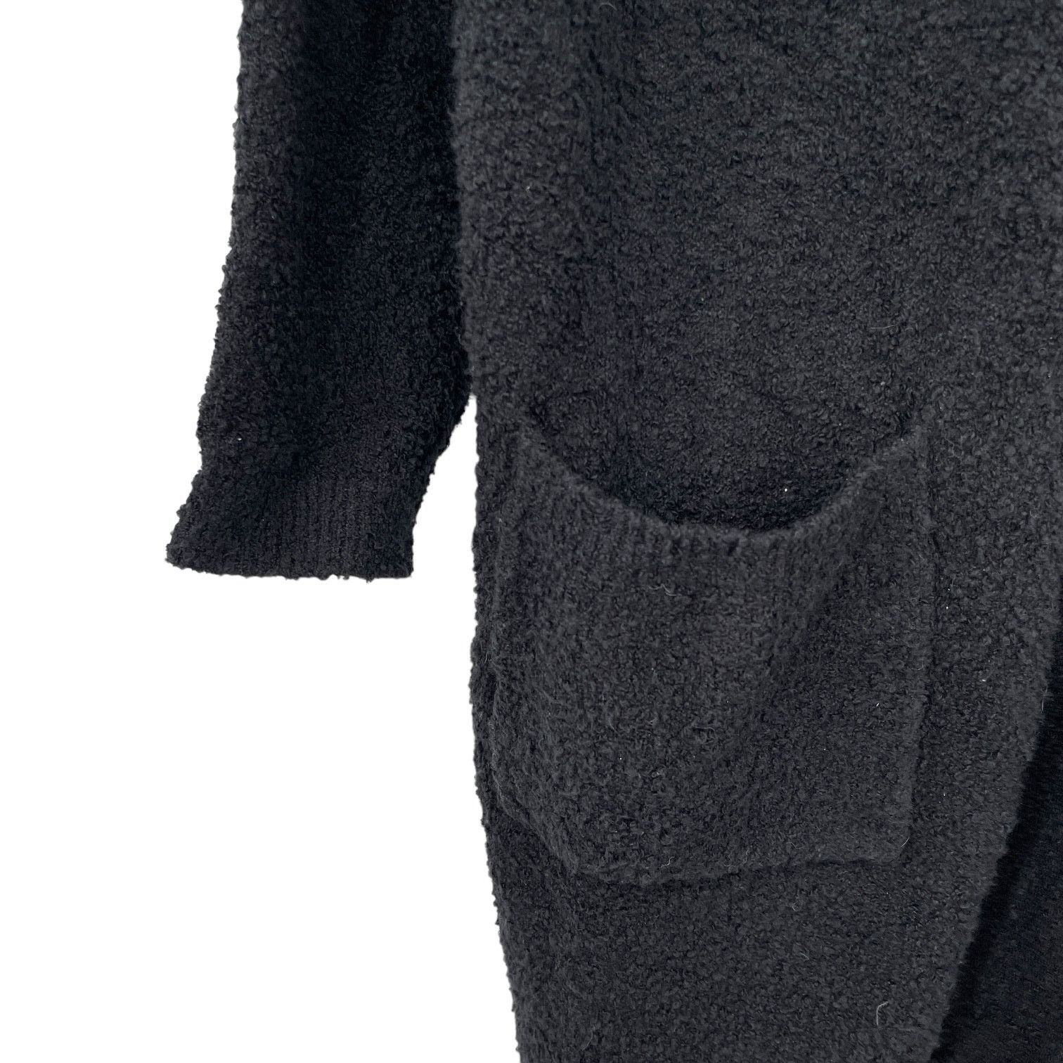 Eileen Fisher Eileen Fisher Cotton Boucle Long Cardigan Black XS/Small Size S / US 4 / IT 40 - 4 Thumbnail