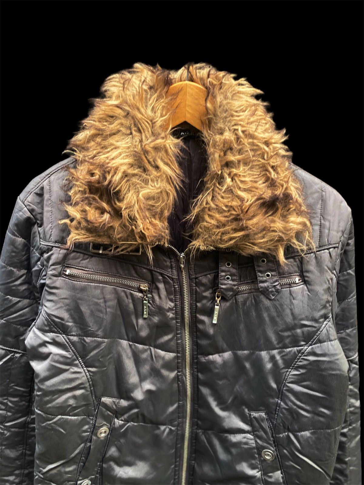 14th Addiction Japanese ASM Fur Collar Rider Vkei style kmrii lgb Size US M / EU 48-50 / 2 - 3 Thumbnail