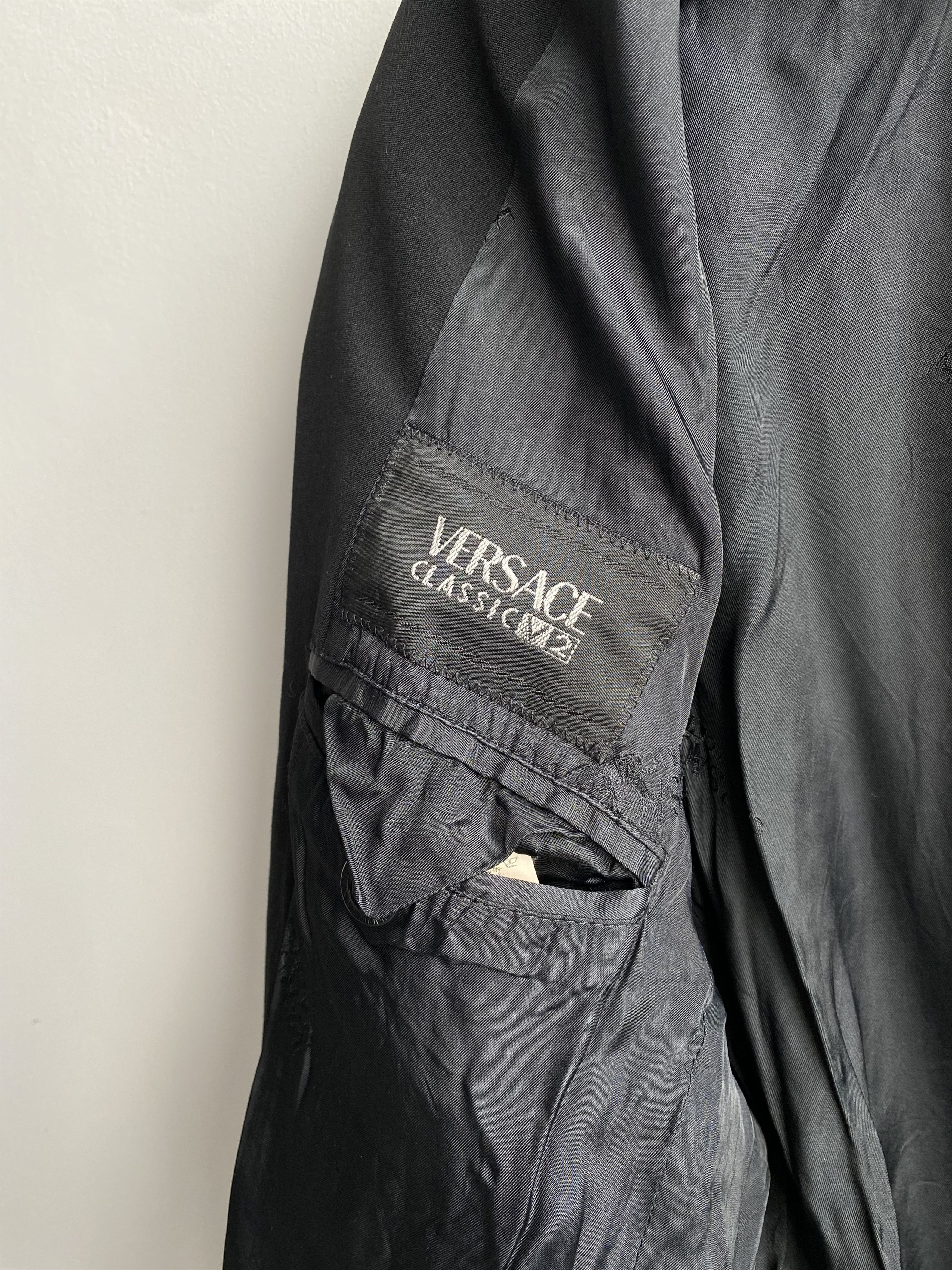 Versace Versace 90s Classic V2 Zip Blazer Size 48L - 12 Thumbnail
