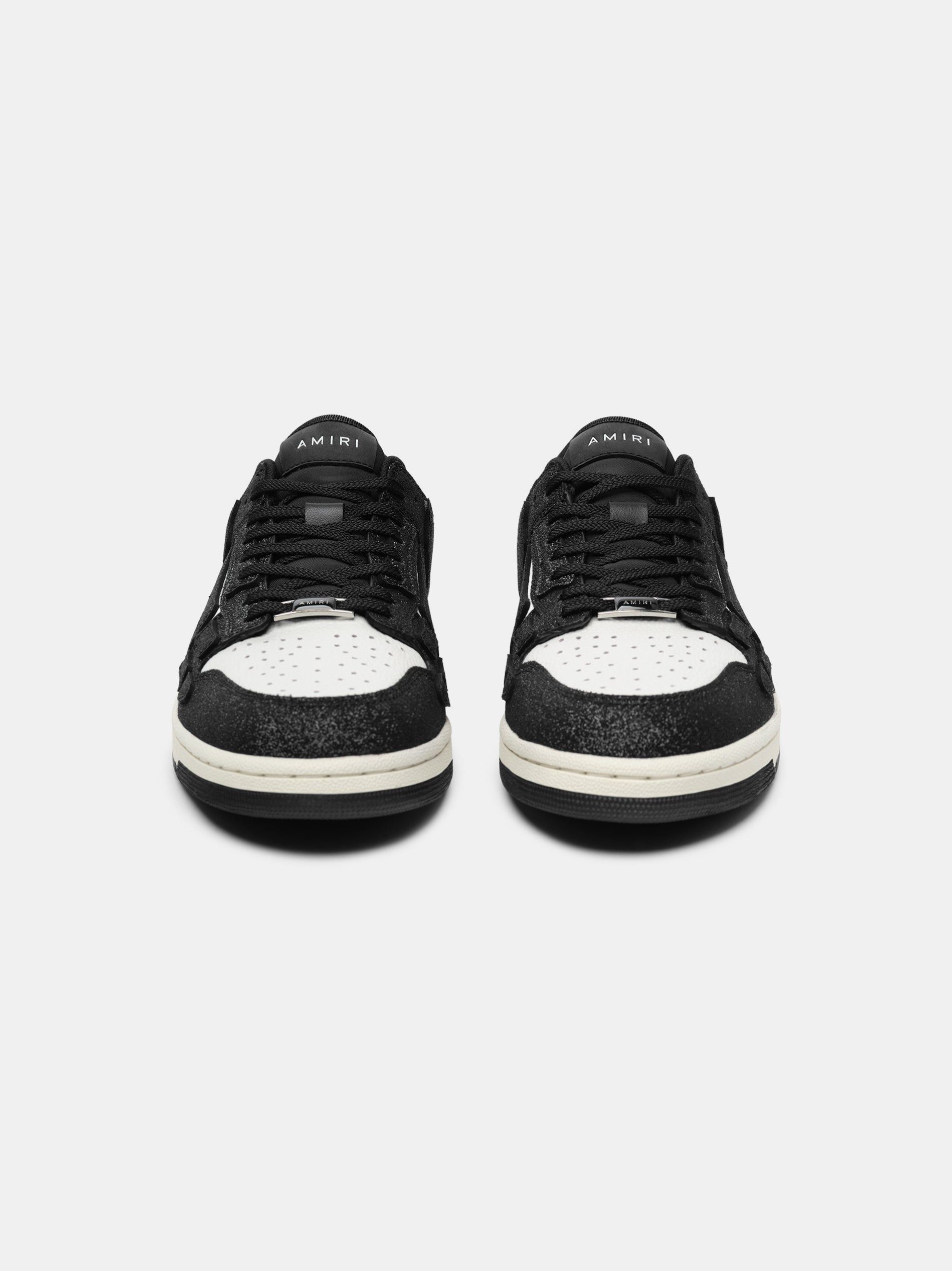 Amiri oc11z0525 Shimmer Skelton Low-Top Sneakers in Black/White Size US 11 / EU 44 - 3 Thumbnail