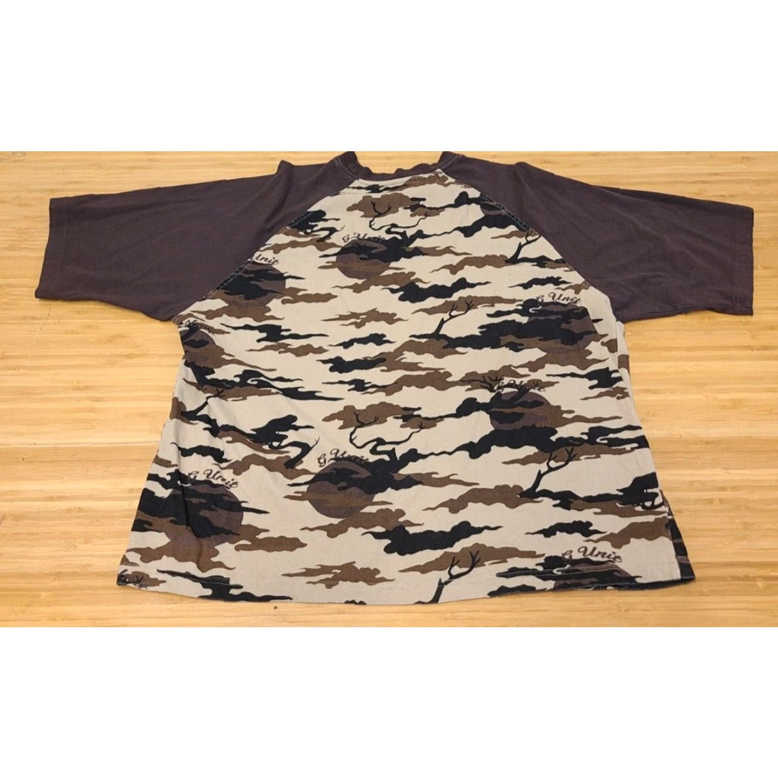 Vintage VINTAGE G-Unit Shirt Men XL Brown Camouflage Heavyweight Short Sleeve Size US XL / EU 56 / 4 - 5 Thumbnail
