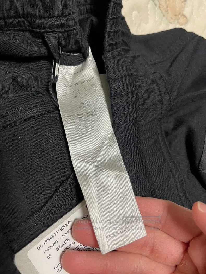 Rick Owens Drkshdw Rick Owens DRKSHDW Logo Drop-Crotch Pants. Size US 34 / EU 50 - 6 Thumbnail