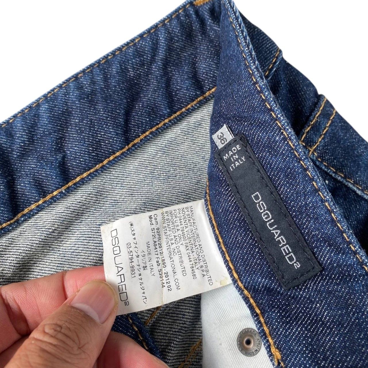 Dsquared2 DSQUARED DISTRESSED PAINTED JEAN WOMEN SIZE 36 ITALY Size 30" / US 8 / IT 44 - 8 Thumbnail