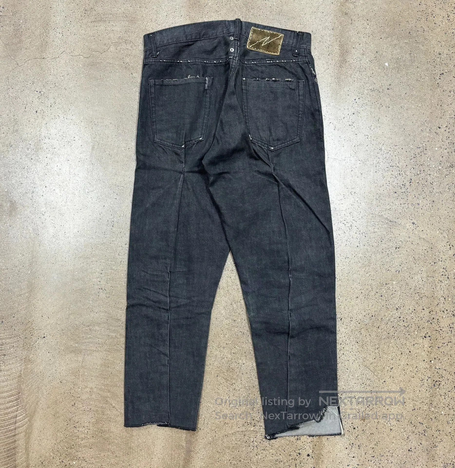 Visvim visvim journeyman black distressed denim pants. Size US 43 - 2 Thumbnail