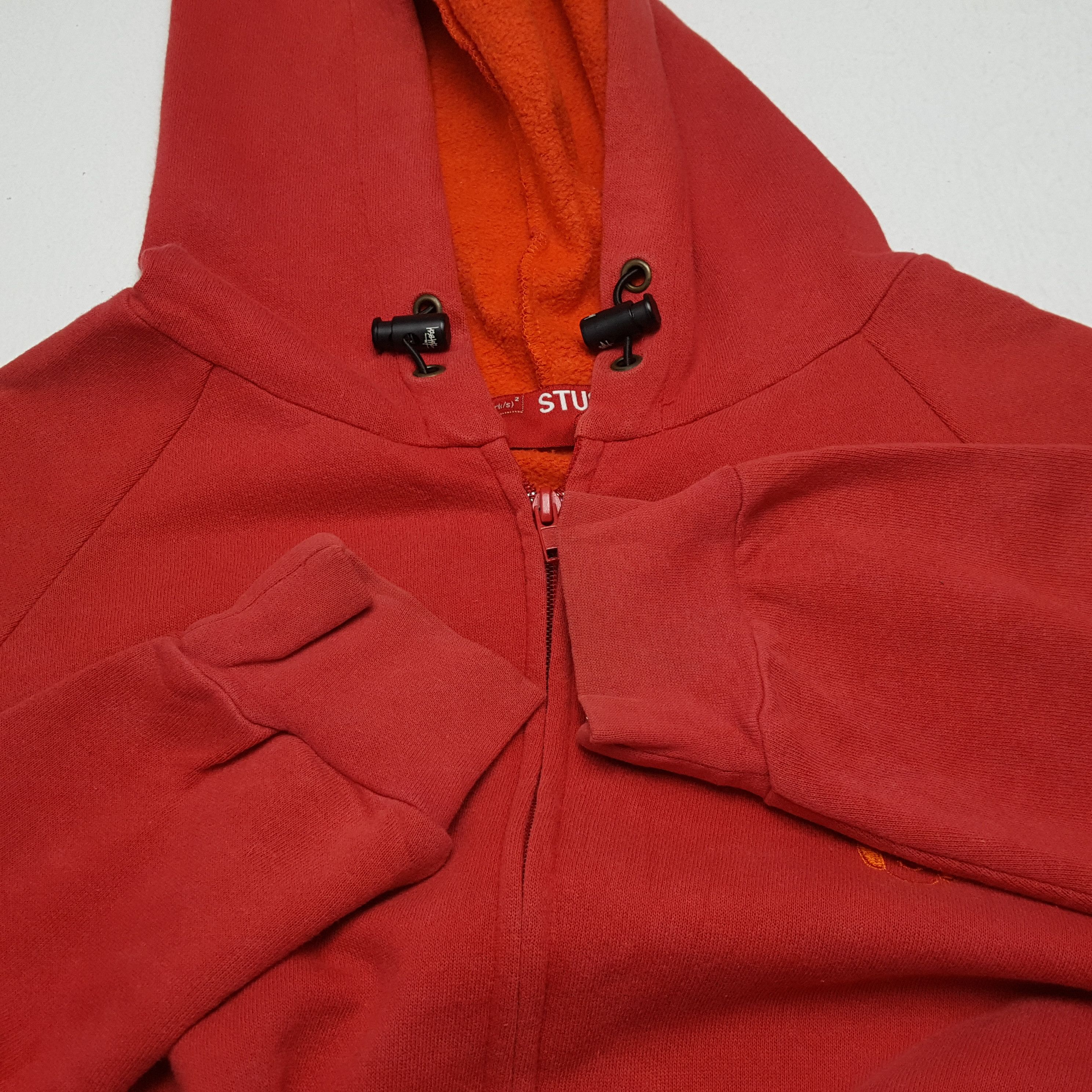 Stussy × Vintage STUSSY Streetwear Custom Art Logo Style Zipper Hoodies Size US XL / EU 56 / 4 - 8 Thumbnail