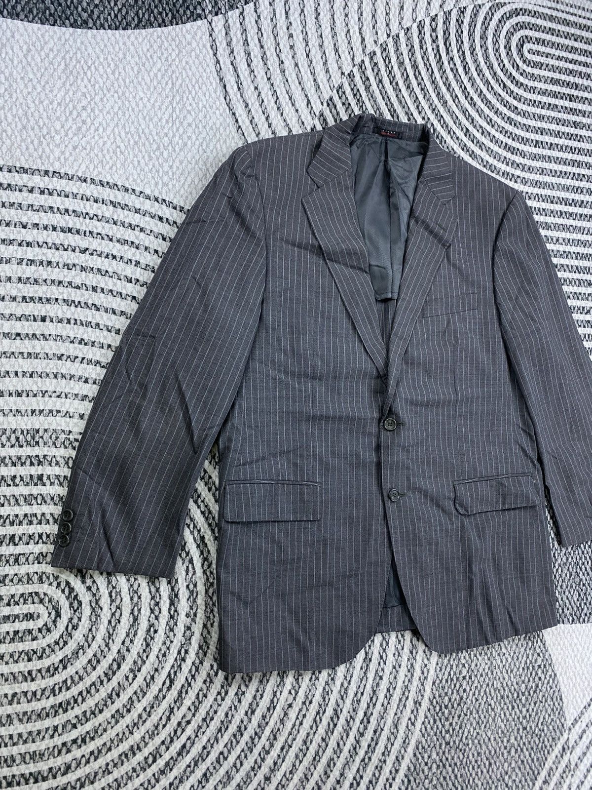 Kansai Yamamoto Vintage Sissy By Kansai Yamamoto Striped Suit Blazer Jacket Size US M / EU 48-50 / 2 - 3 Thumbnail
