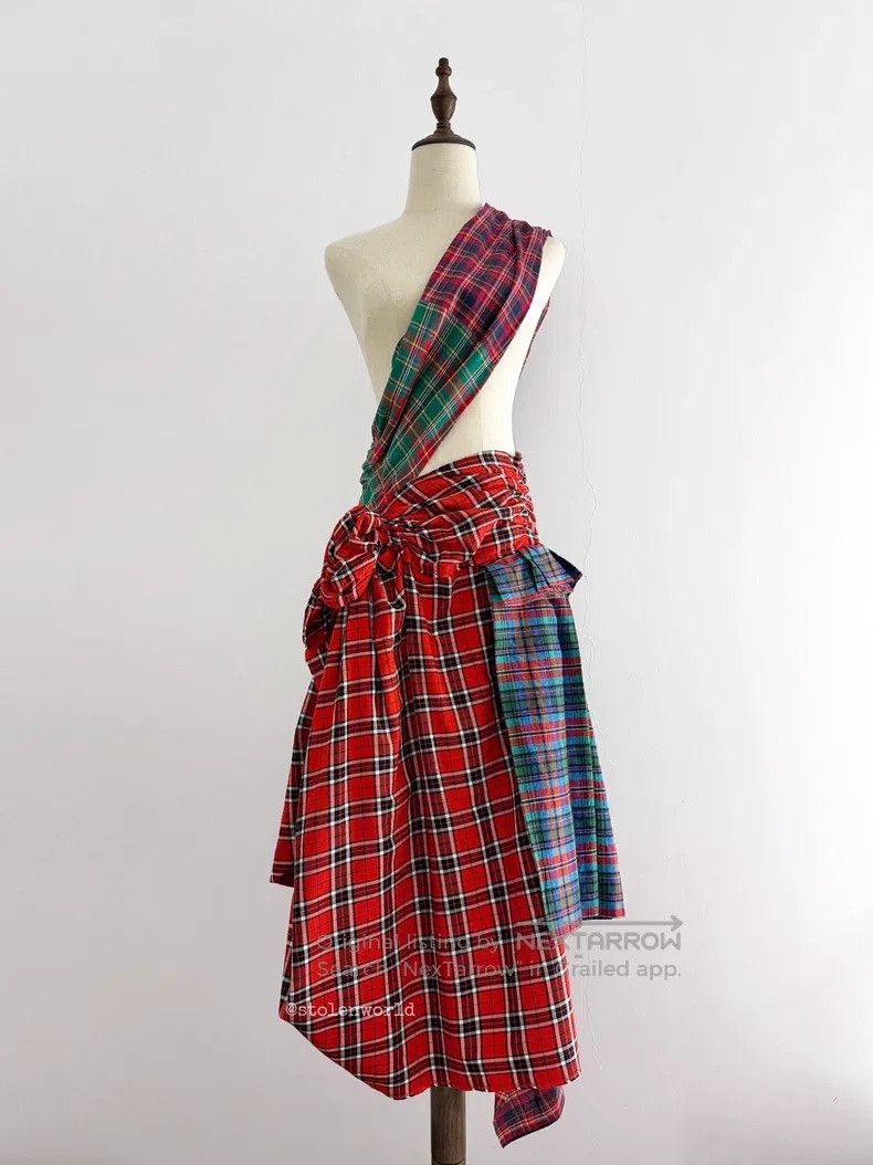 Comme des Garcons Comme des Garcons Pleated Patchwork Checkered Overalls Ski Size XS / US 0-2 / IT 36-38 - 1 Thumbnail