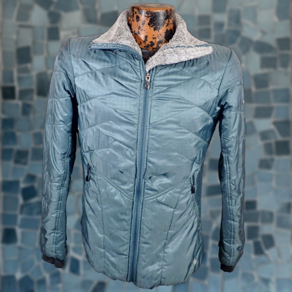 Vintage Columbia Omni Heat Interchange Full Zip Thermal Ski Jacket Womens Small Green Colsuit Jacket (Jacket) - 90s Outdoor Cozy Regular Fit with Zip Pockets Size S / US 4 / IT 40 - 1 Thumbnail