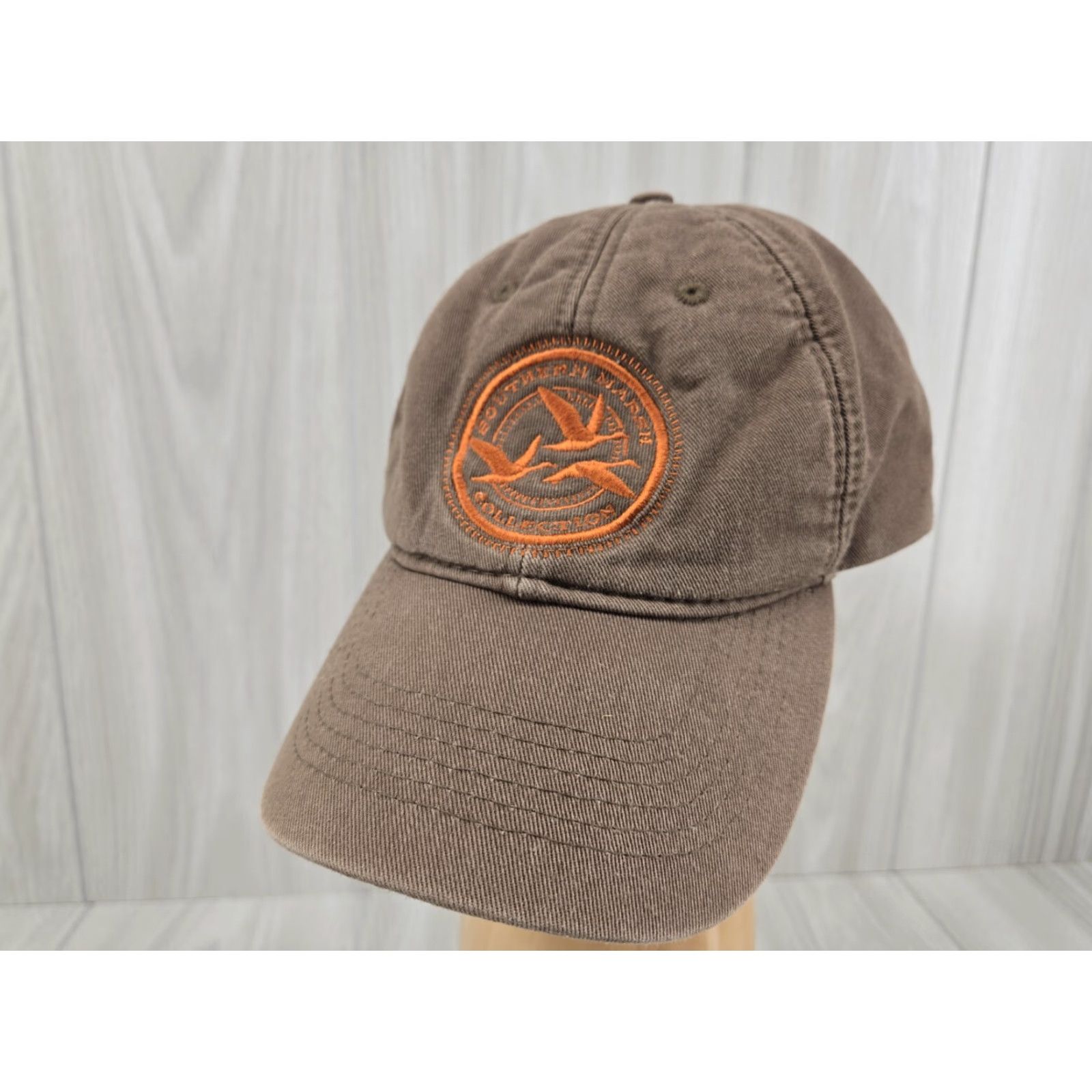 Vintage Southern Marsh Hat Baseball Cap Adjustable Mens Brown Cotton Twill Dad Hat Size ONE SIZE - 2 Thumbnail