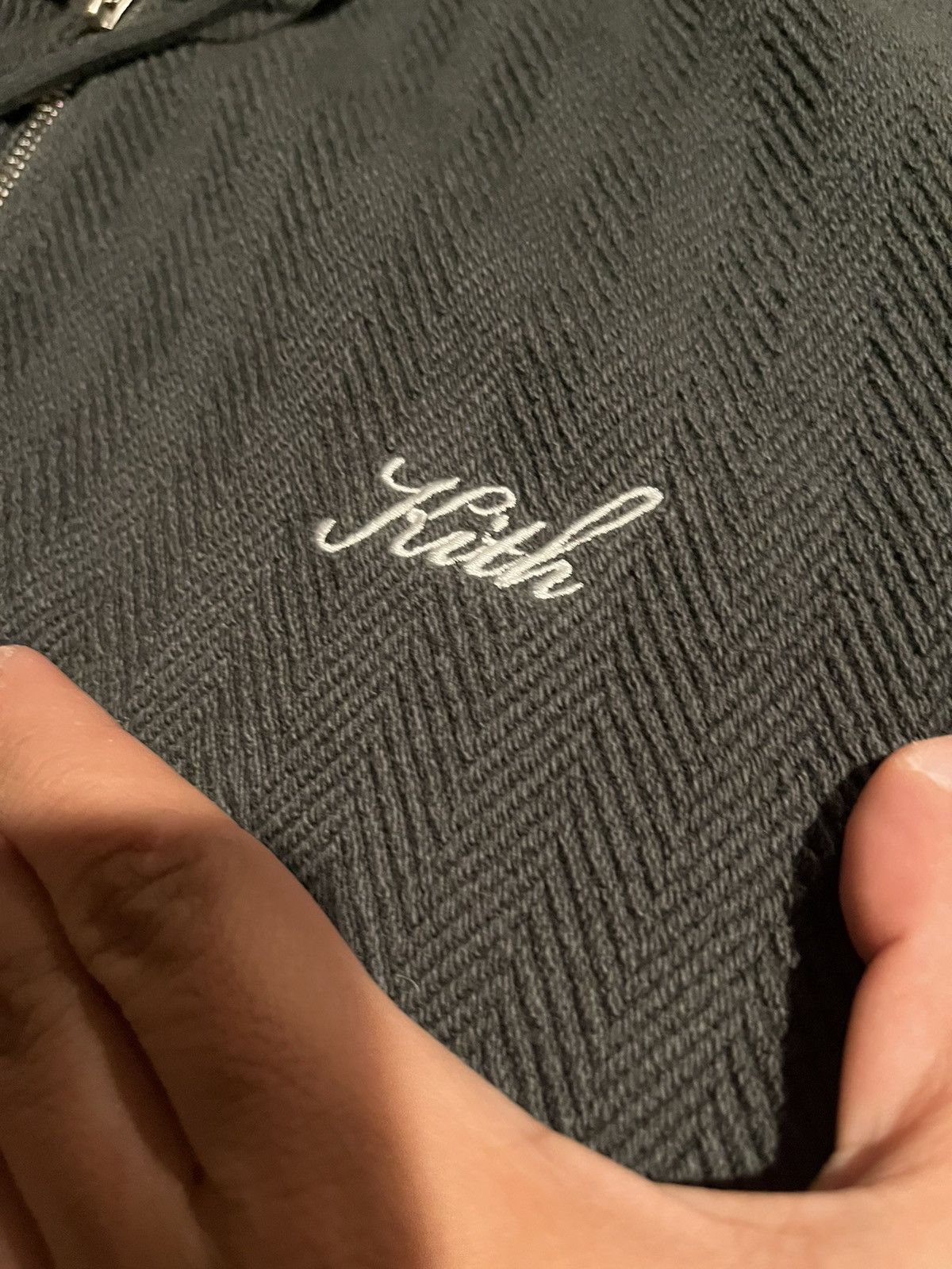 Kith Kith Woven logo sweater zip up hoodie Size US S / EU 44-46 / 1 - 2 Thumbnail