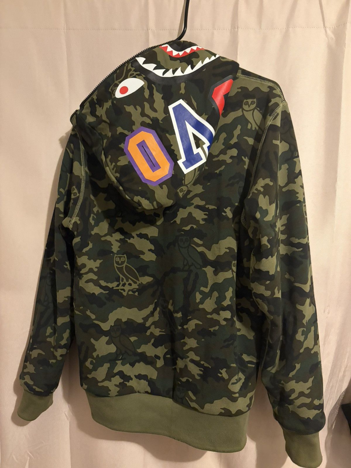 Bape × October's Very Own Ovo x bape reversible shark full zip hoodie Size US L / EU 52-54 / 3 - 4 Thumbnail