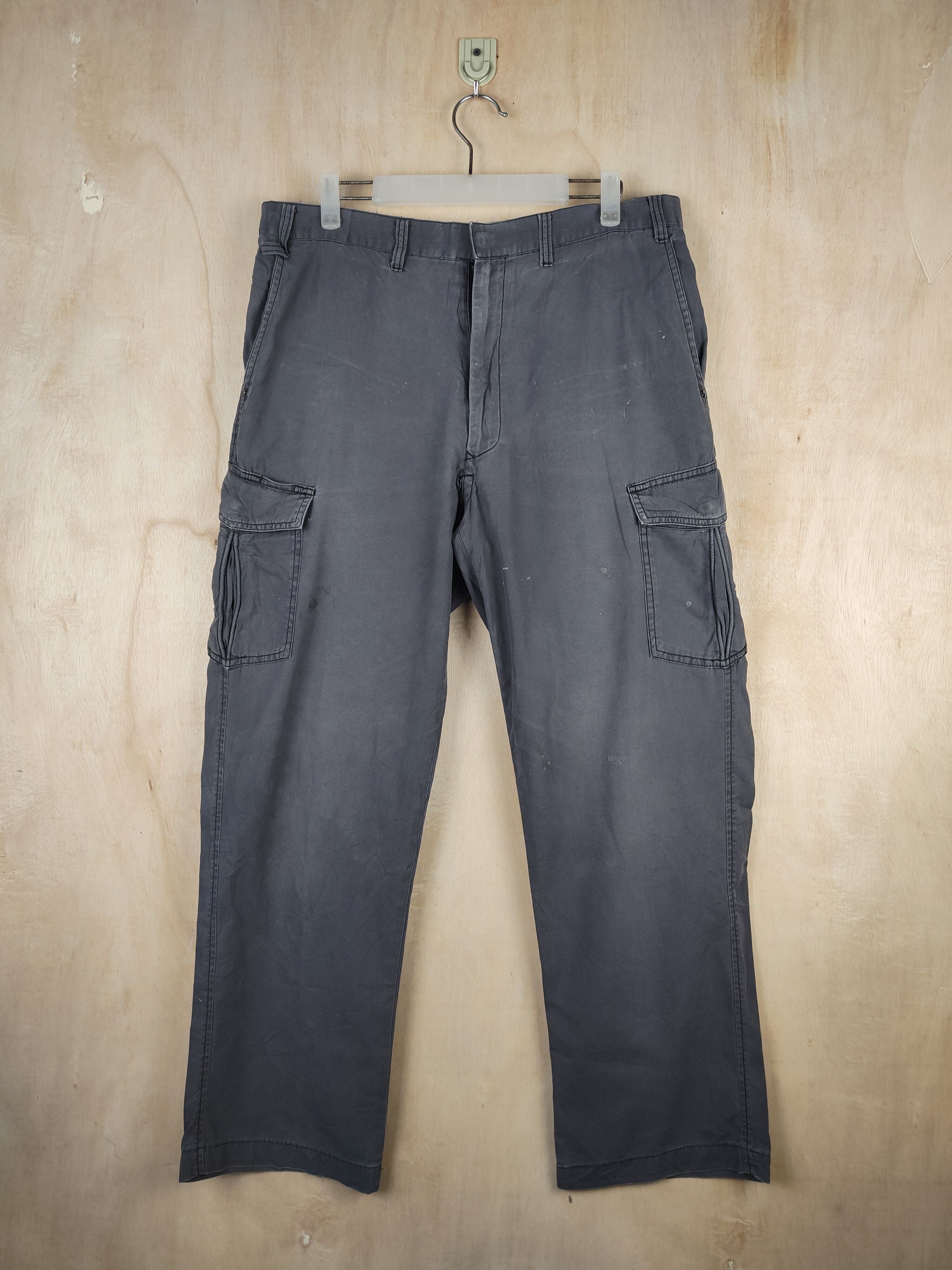 Japanese Brand G.Ground Gray Faded Multipocket Tactical Cargo Pants #S2456 Size US 34 / EU 50 - 1 Thumbnail