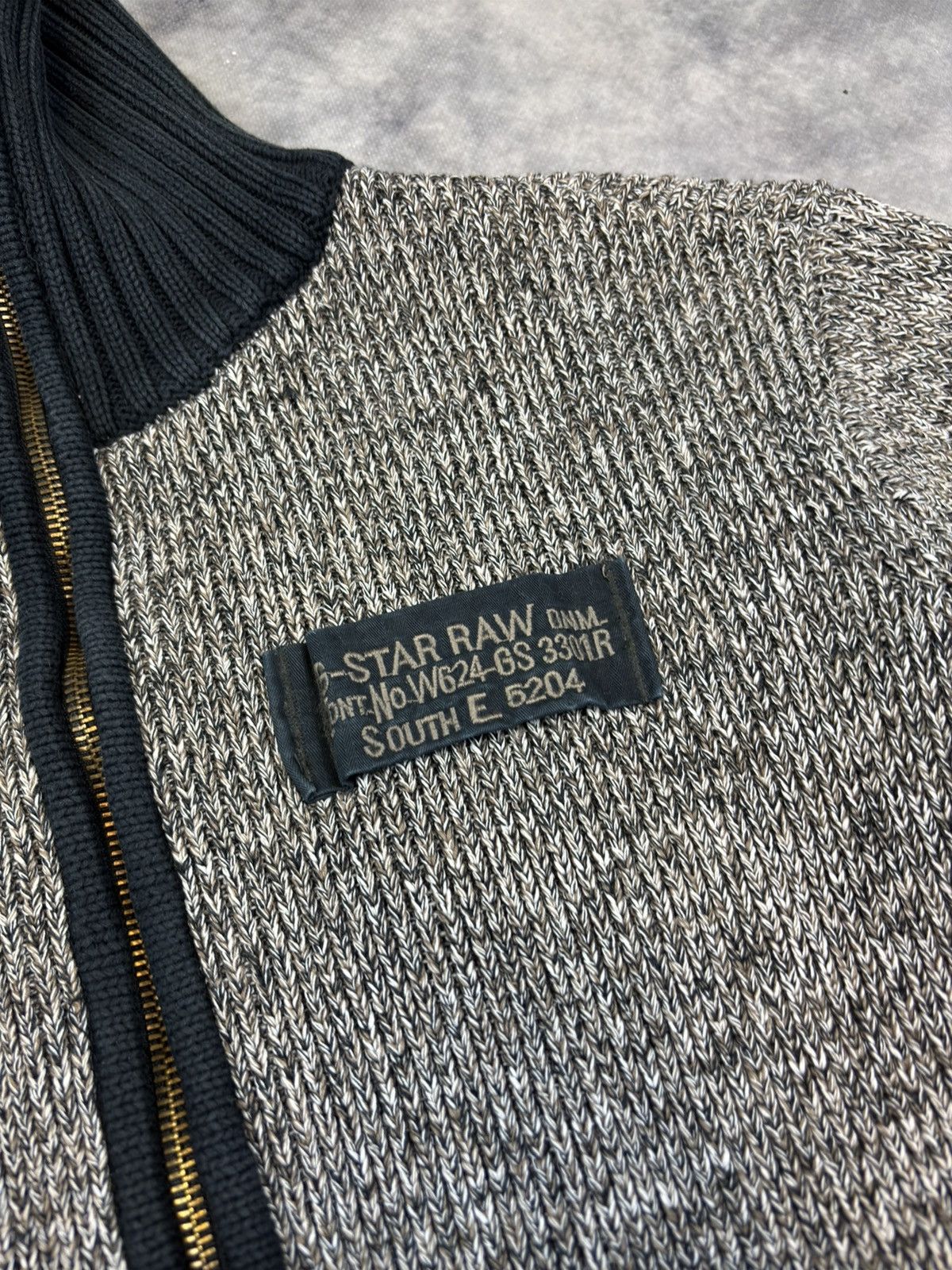 G-Star × Japanese Brand Vintage Brown Grey G Star Raw Striped Japanese Knit Sweater Size US XL / EU 56 / 4 - 3 Thumbnail